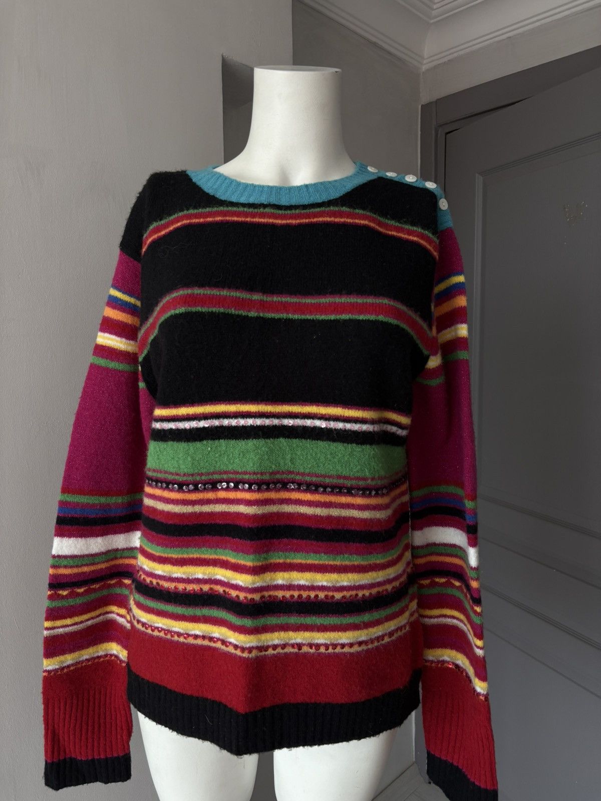 Vintage Derhy jumper Size L / US 10 / IT 46 - 15 Thumbnail