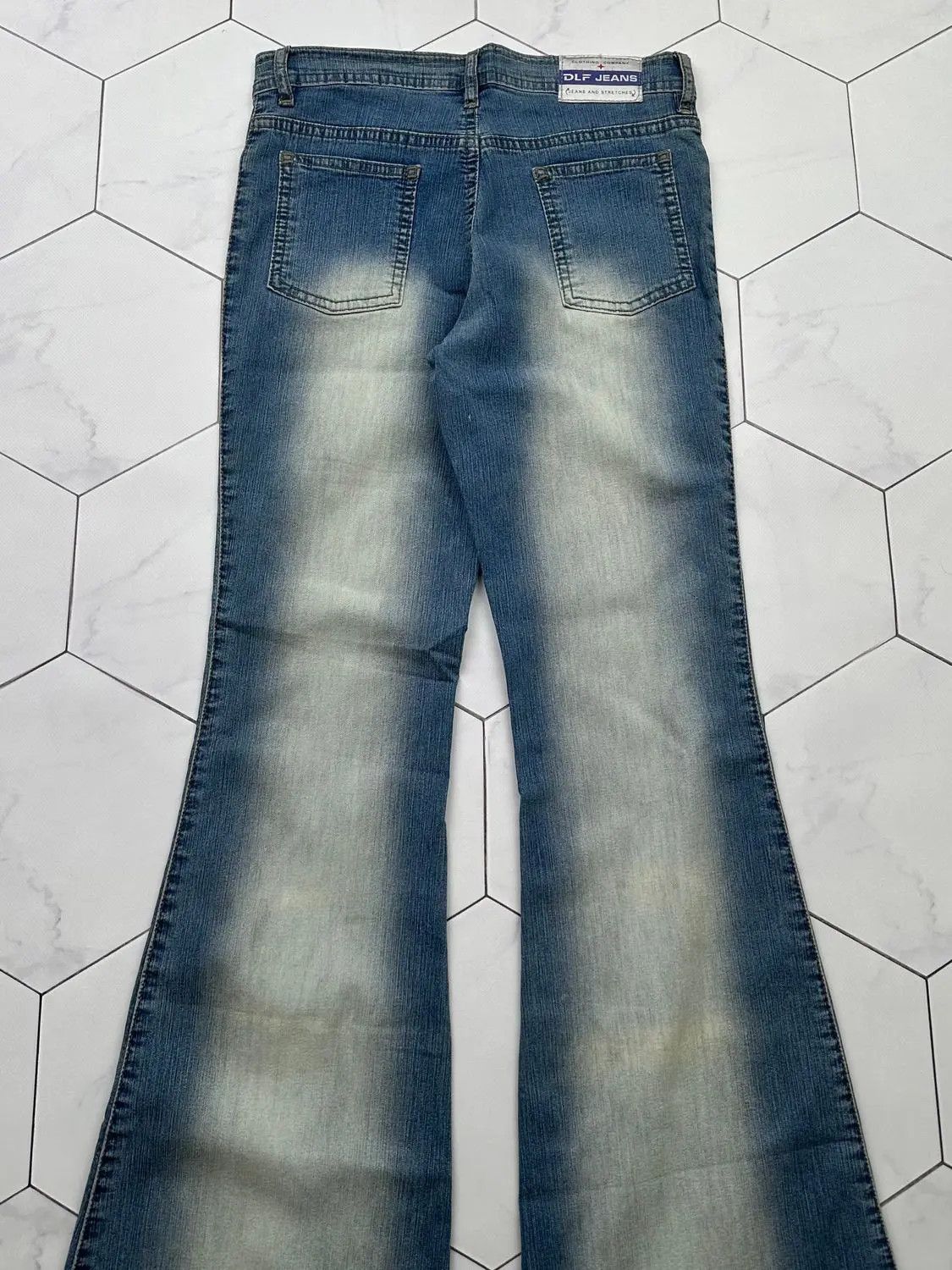 Vintage Vintage Faded Flare Jeans (B439)E2 Size 27" / US 4 / IT 40 - 5 Thumbnail
