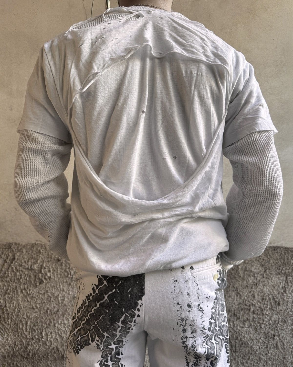 Alexander McQueen Alexander McQueen Tire Tracks Herringbone Pants Size US 30 / EU 46 - 7 Thumbnail