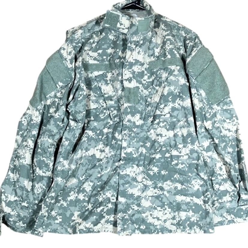 Vintage VINTAGE Army Combat Mens Coat ACU Green Camouflage UCP Uniform Digicam Small Regular Jacket Mens Size US S / EU 44-46 / 1 - 2 Thumbnail