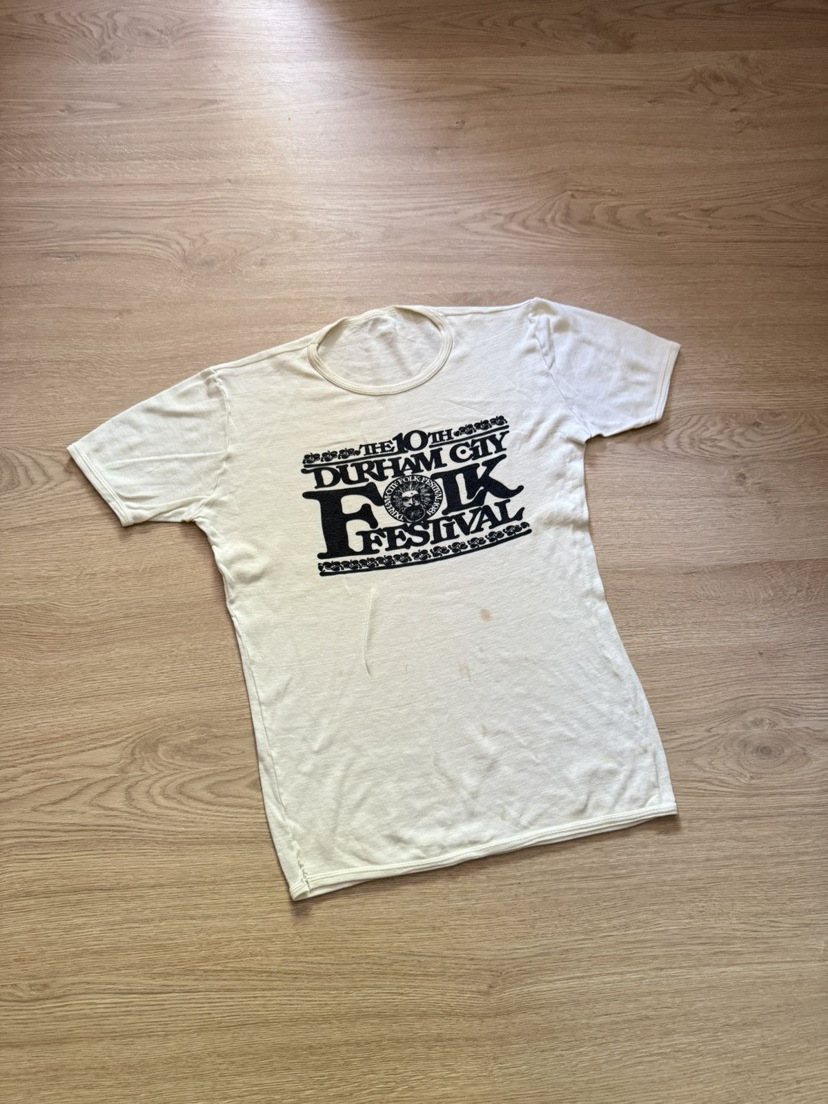 Band Tees Vintage 80’s 1981 The 10th Durham City Folk Festival T-Shirt Size US M / EU 48-50 / 2 - 1 Thumbnail