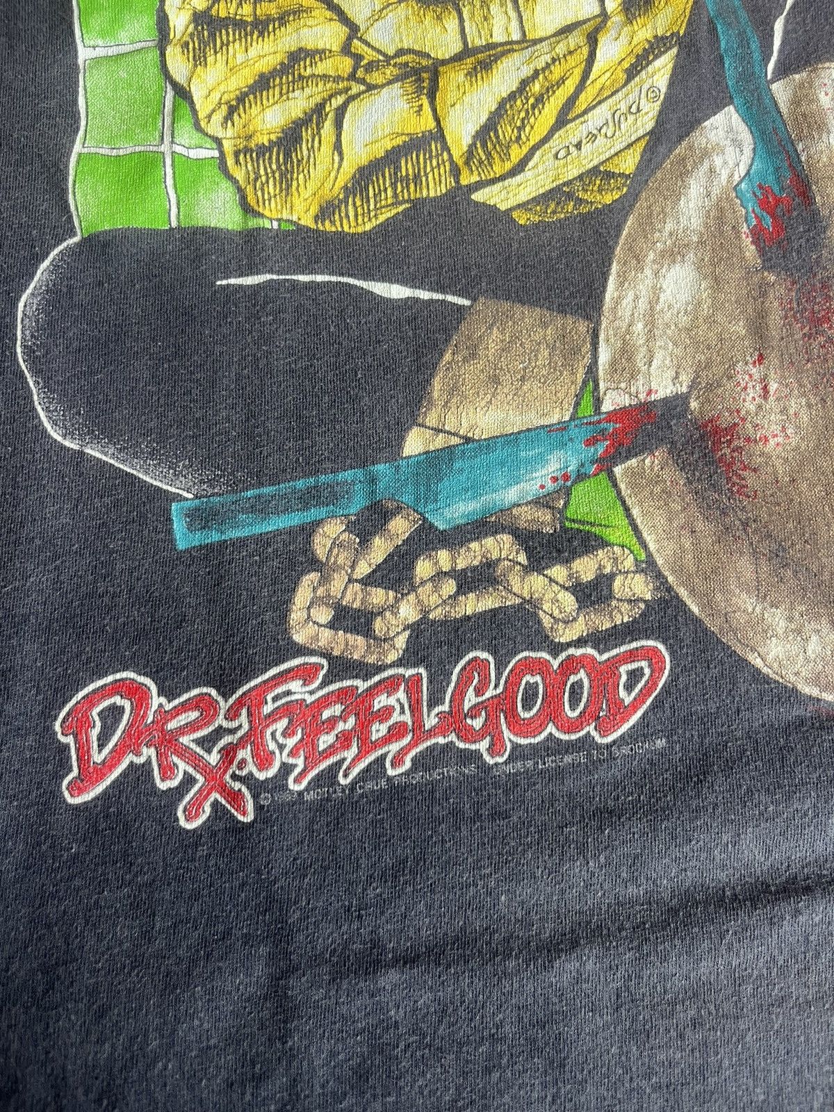 Band Tees Vtg Motley Crue Drx.FeelGood PusHead 1989’s Design Tshirt Size US L / EU 52-54 / 3 - 7 Thumbnail