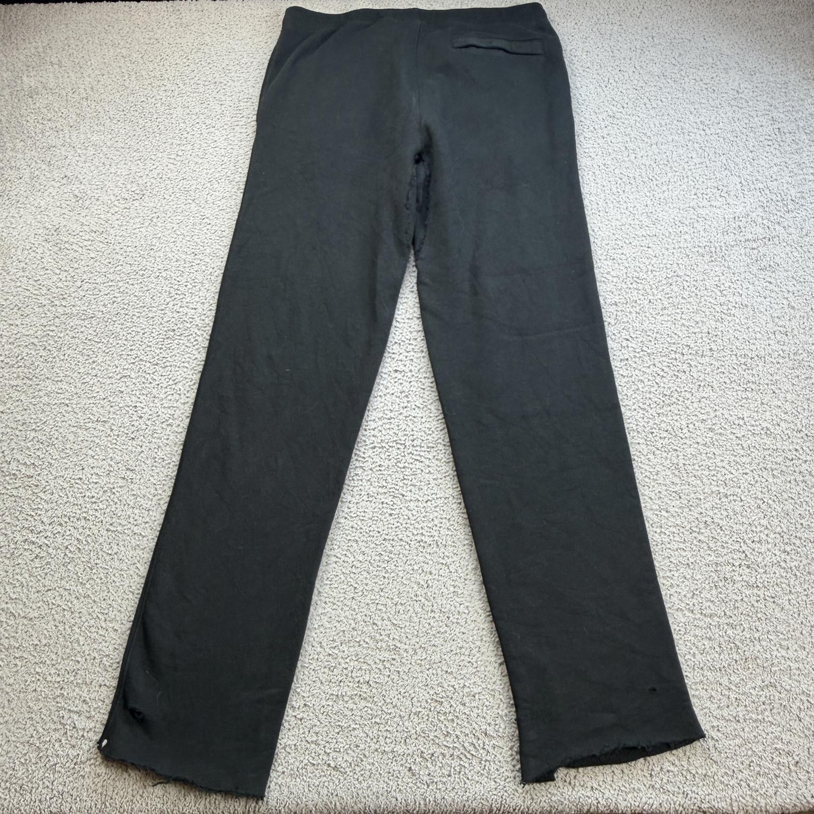 Nike Nike Black Distressed Sweatpants Mens L Y2K Grunge Raw Hem Size US 34 / EU 50 - 2 Thumbnail