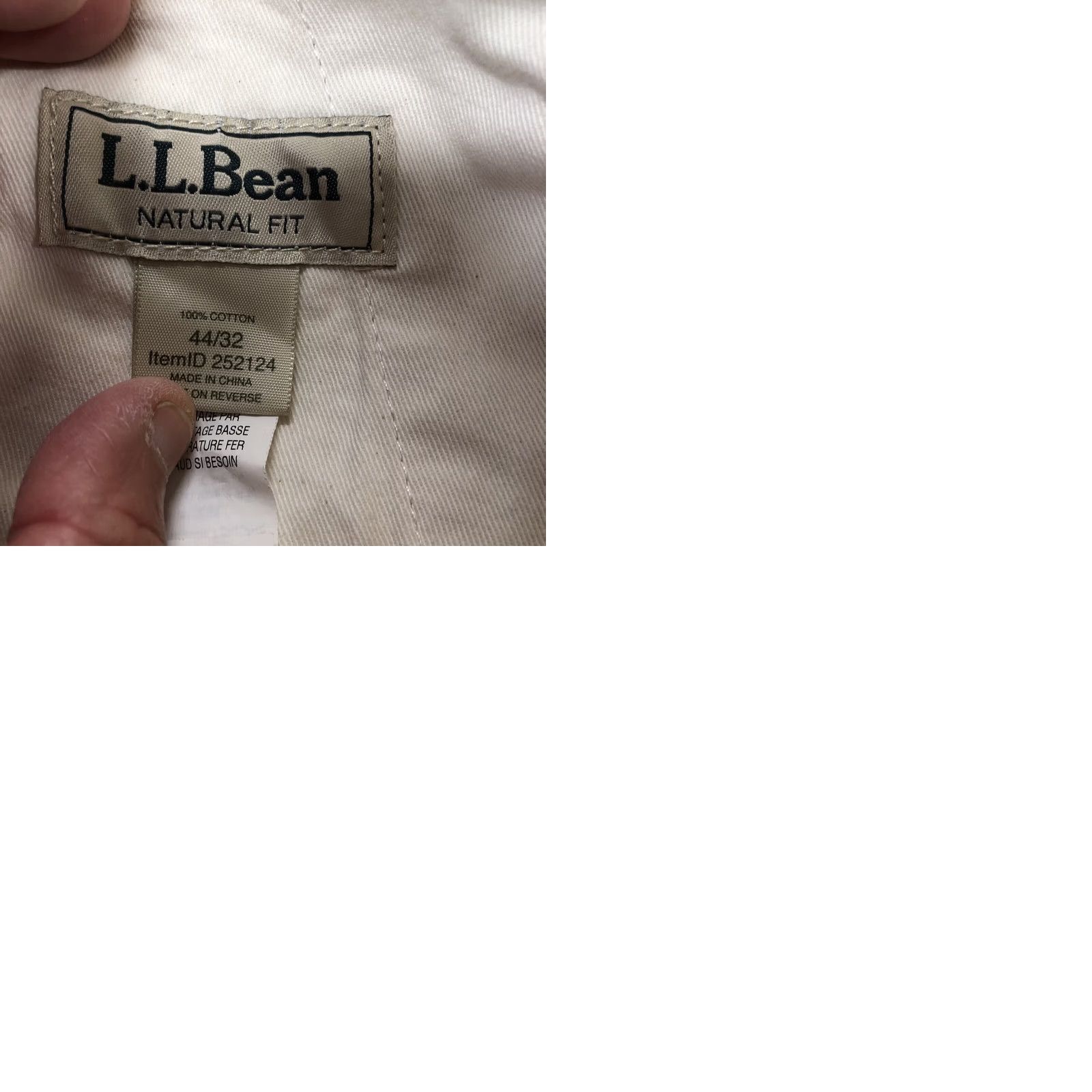 Vintage LL Bean Men's Natural Fit Khaki Cargo Hiking Pants 44x31 Beige Cargo Pocket Pants Men Outdoors Size US 44 / EU 60 - 10 Thumbnail