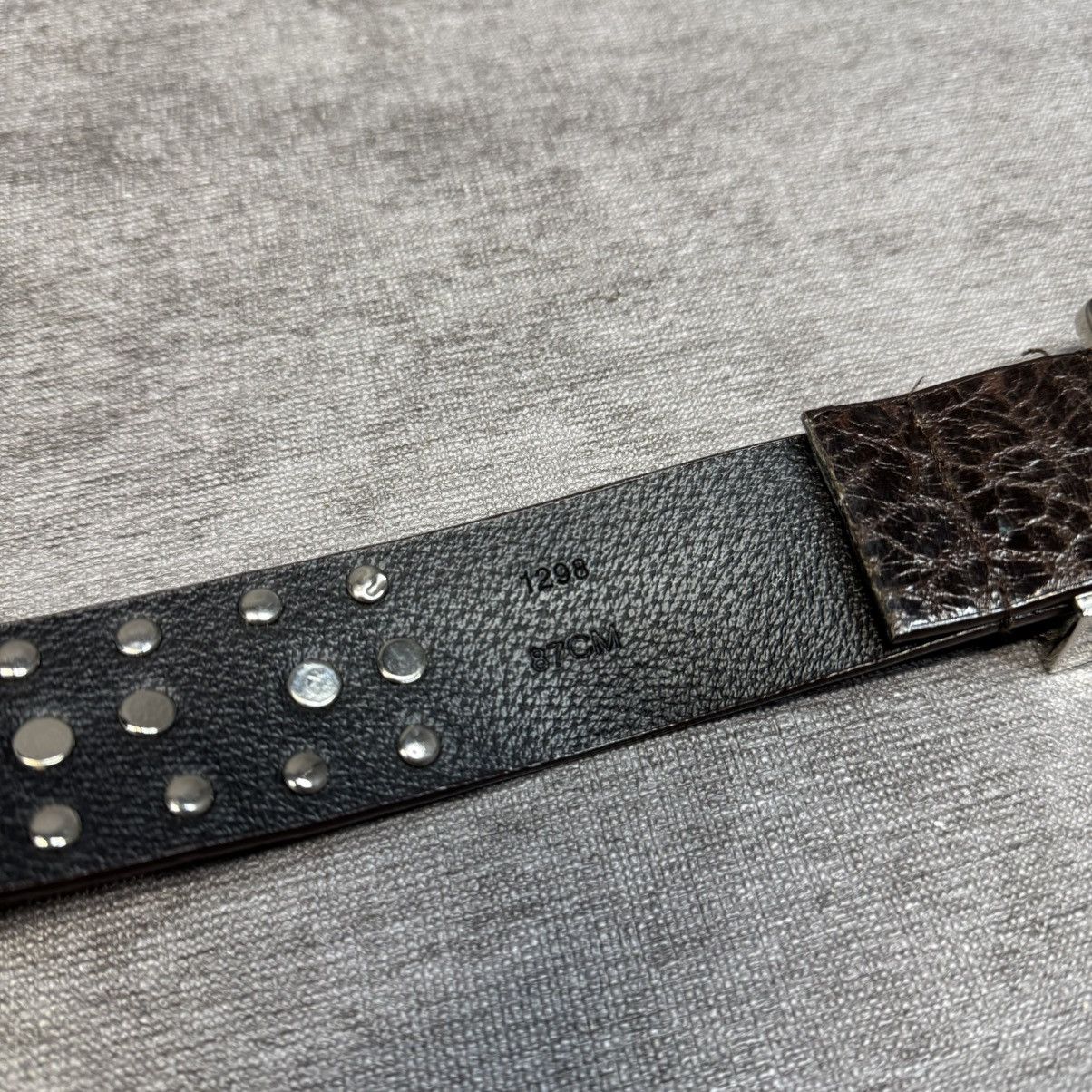 Hysteric Glamour × Japanese Brand Y2K Leather Belt Leopard Print Rhinestone B.B Simon style Size ONE SIZE - 8 Thumbnail