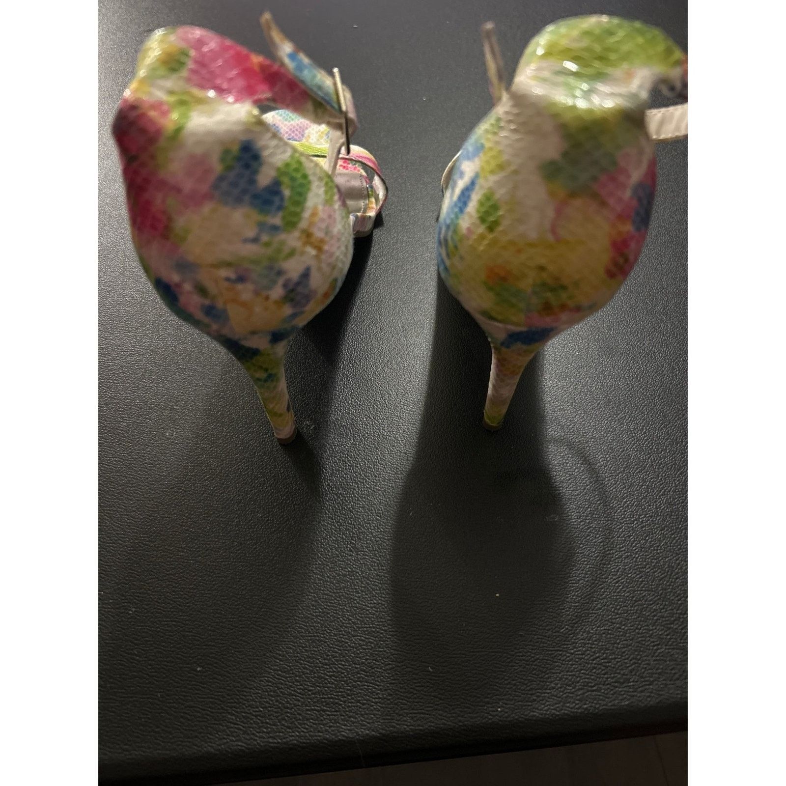 Worthington Worthington Floral Print Ankle Strap Heels Stiletto Size 10 Size US 10 / IT 40 - 2 Thumbnail