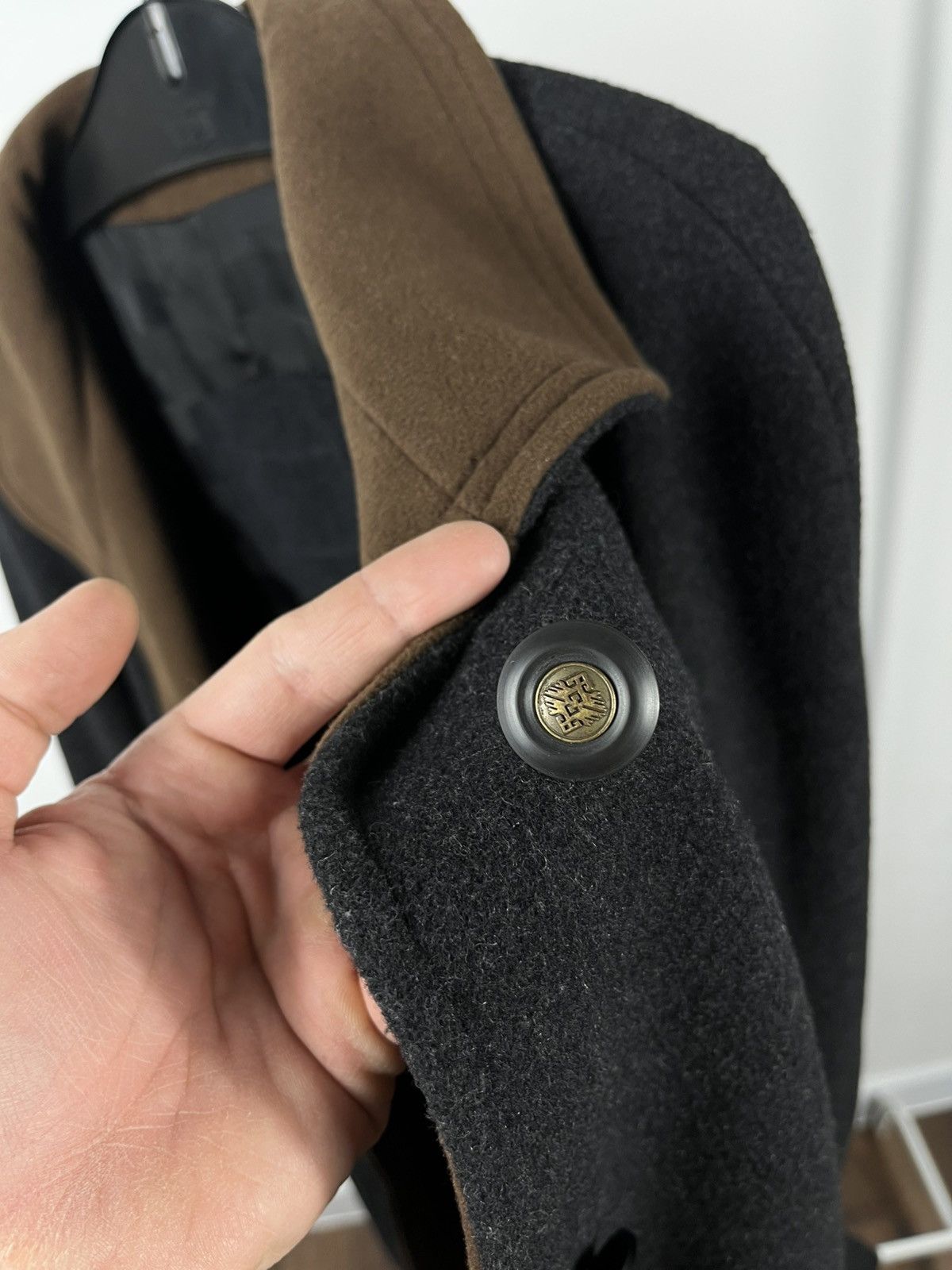 Other Women’s Wool Cashmere Long Coat Dark Grey Size UK 42 Size L / US 10 / IT 46 - 12 Thumbnail