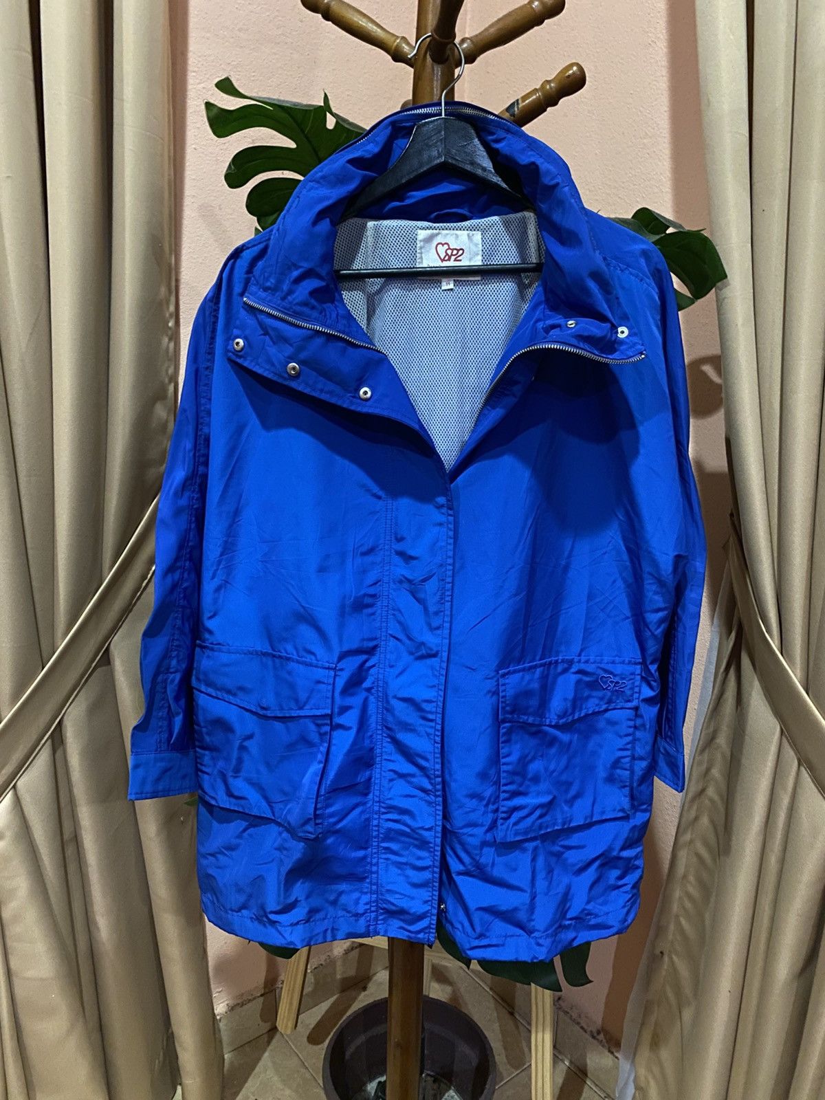 Junko Shimada Vintage Part2 by Junko Shimada Blue Nylon Windbreaker Jacket Size L / US 10 / IT 46 - 1 Thumbnail