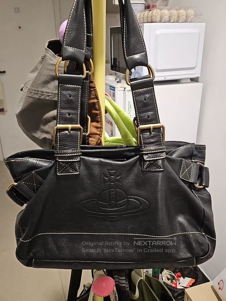 Vivienne Westwood Vivienne Westwood size os Vintage Black Leather Stamped Sat Size ONE SIZE - 1 Thumbnail