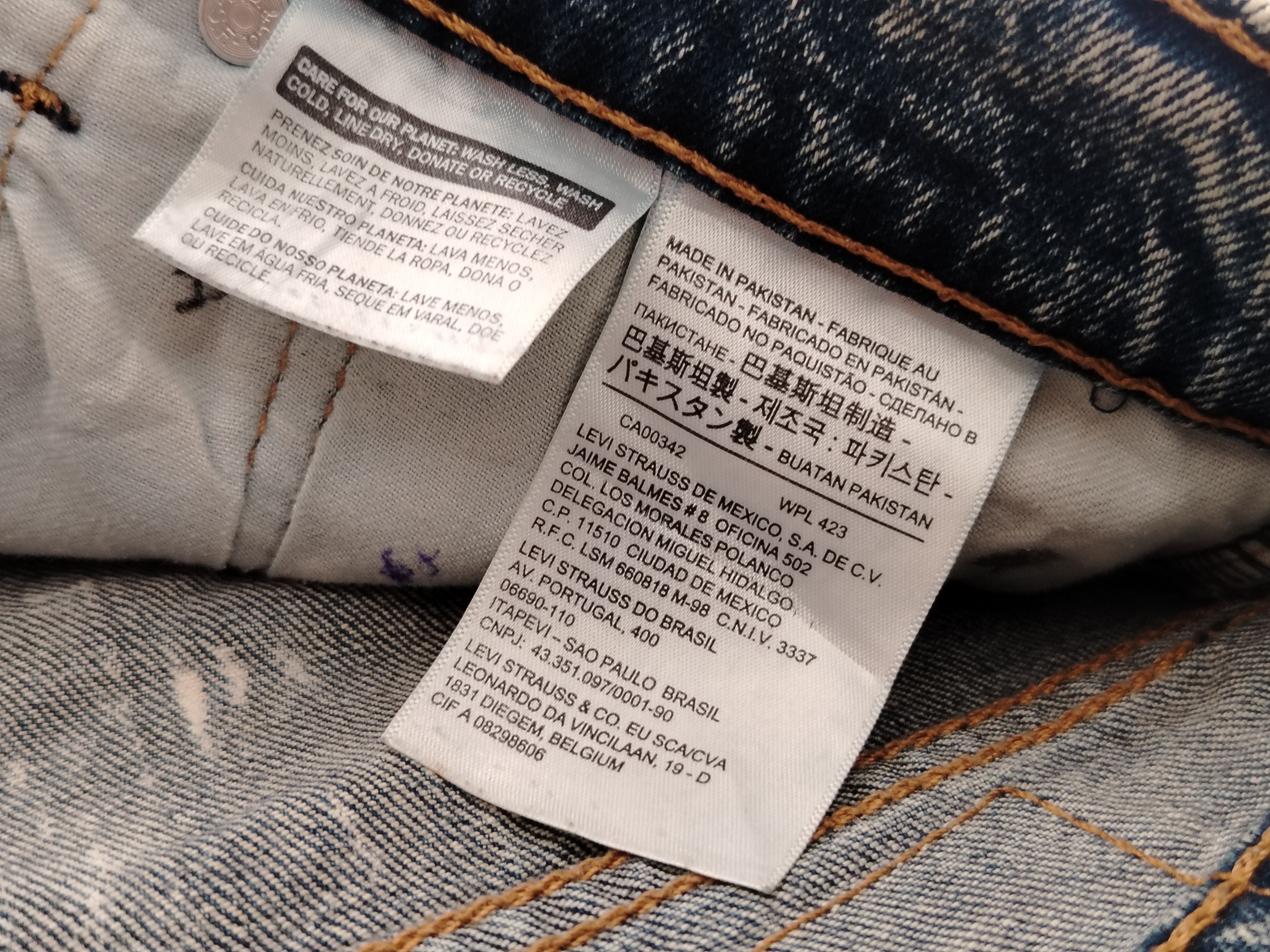 Levi's × Vintage Levis 512 Taper Jeans Acid Wash Vintage Size US 33 - 11 Thumbnail