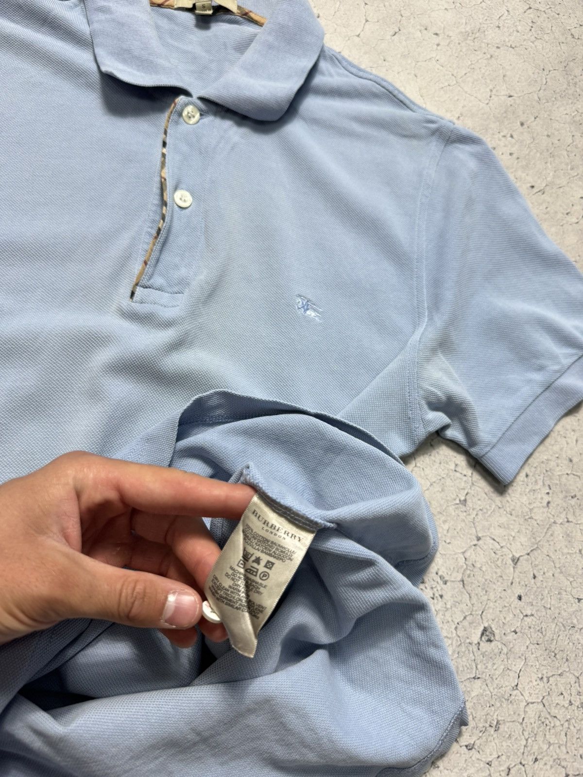 Burberry Burberry London Vintage Luxury Polo Shirt Size US S / EU 44-46 / 1 - 11 Thumbnail