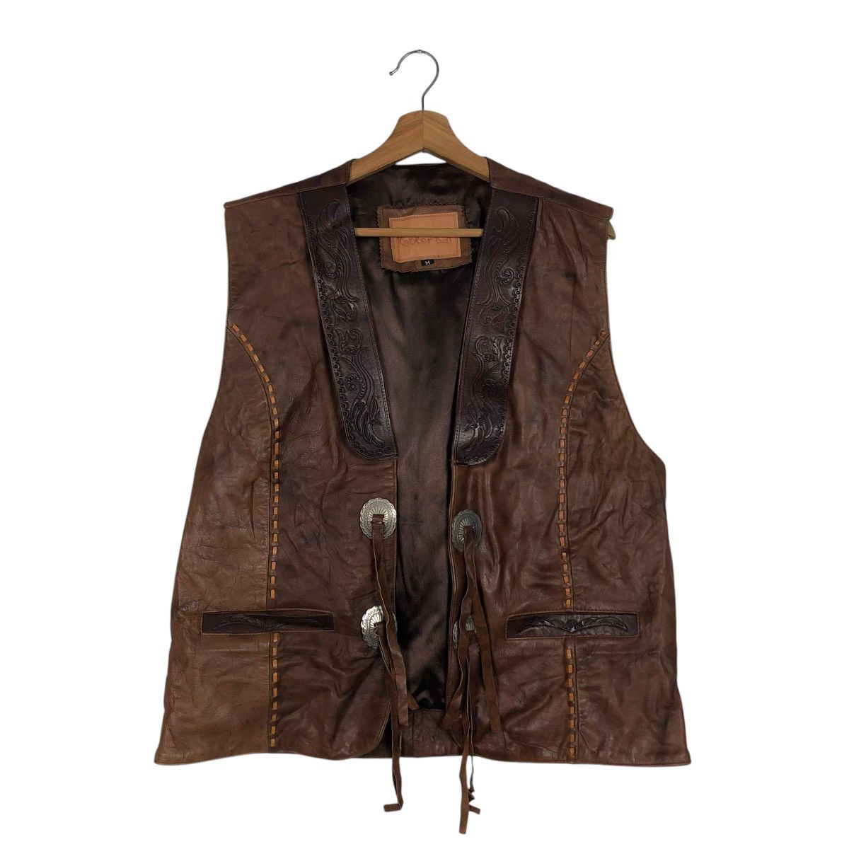 Japanese Brand 🔥VINTAGE KOBLER JACKET GENUINE LEATHER COWBOY ISSEY MOYAKE Size US M / EU 48-50 / 2 - 3 Thumbnail