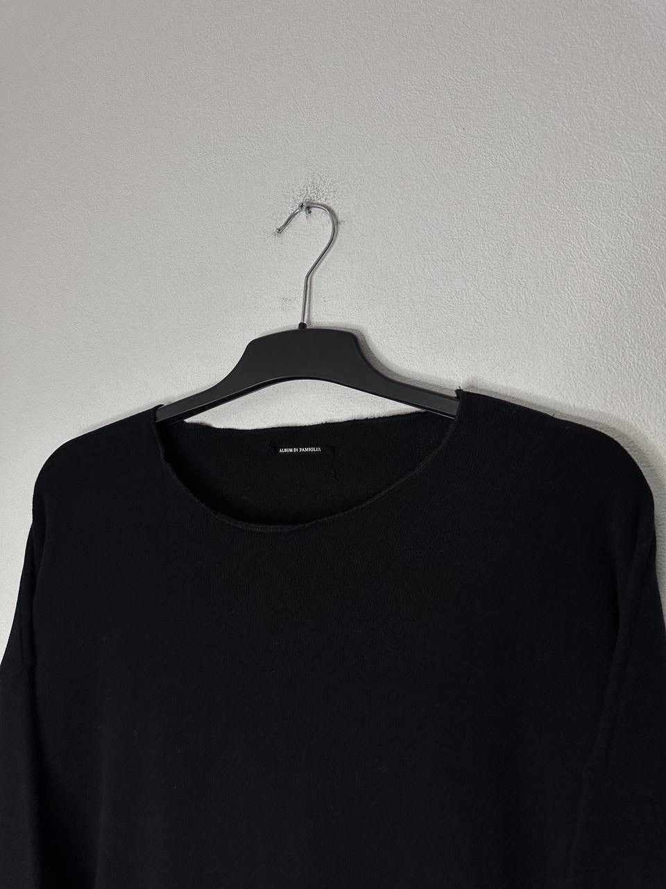 Album di Famiglia Album Di Famiglia Black Oversized Knit Sweater taly S Luxury Size S / US 4 / IT 40 - 6 Thumbnail