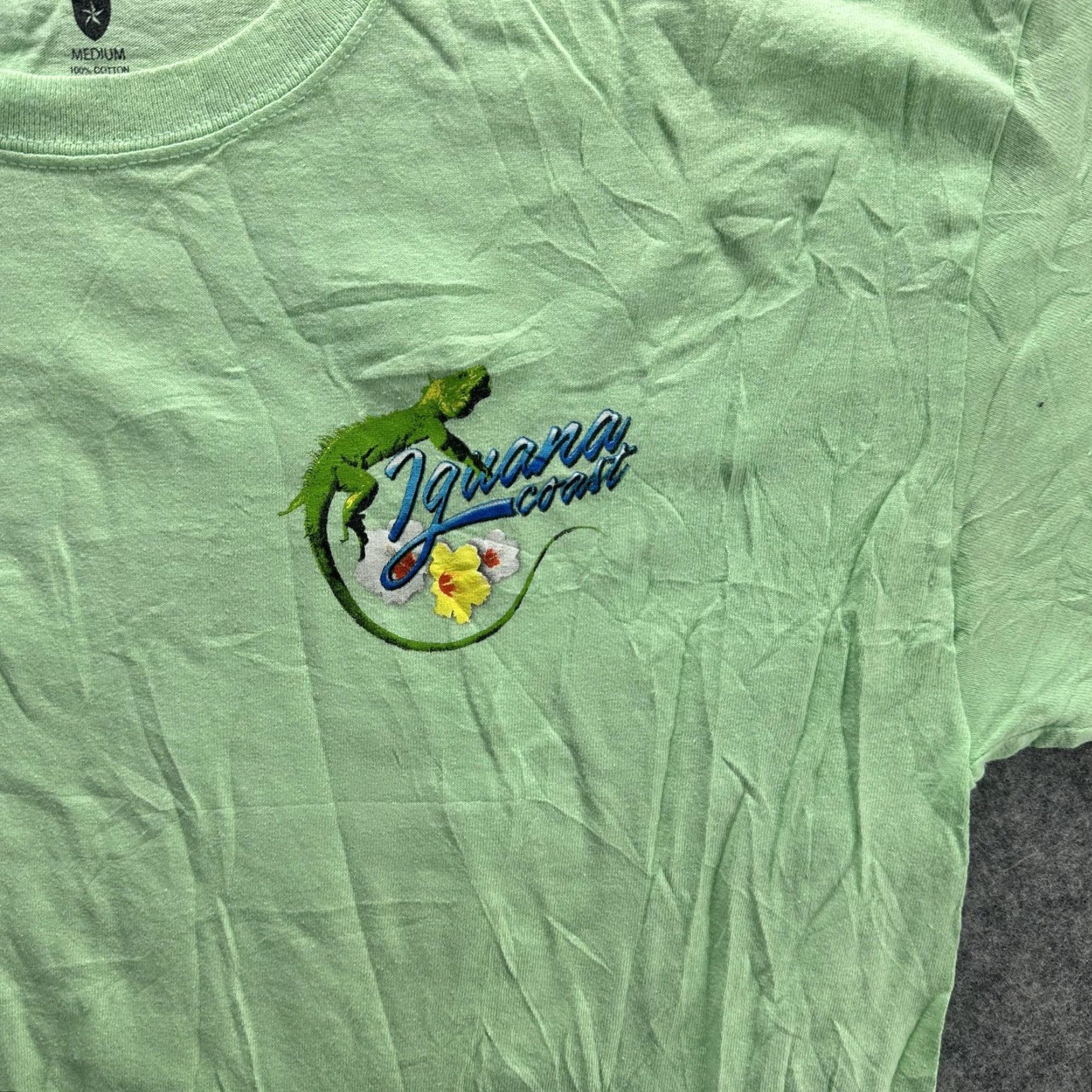 Vintage Saddlebred Shirt Mens M Green Iguana Coast Sunset Highway Motorcycle Graphic Shirt Size US M / EU 48-50 / 2 - 3 Thumbnail