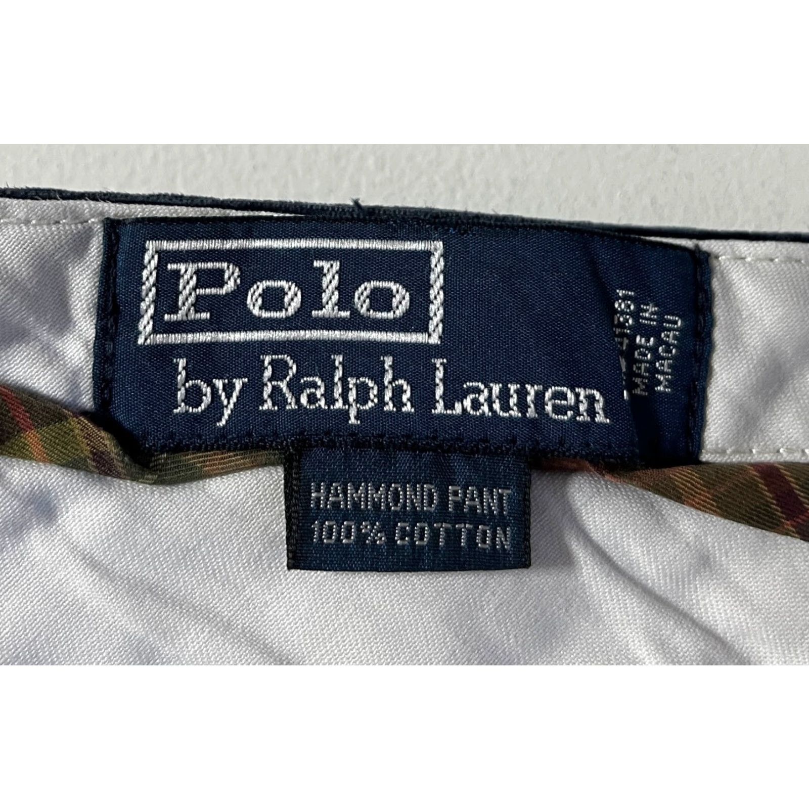 Polo Ralph Lauren Polo Ralph Lauren Men's Corduroy Hammond Pant Vintage 36x32 Navy Chino Pleated Straight Relaxed Size US M / EU 48-50 / 2 - 7 Thumbnail