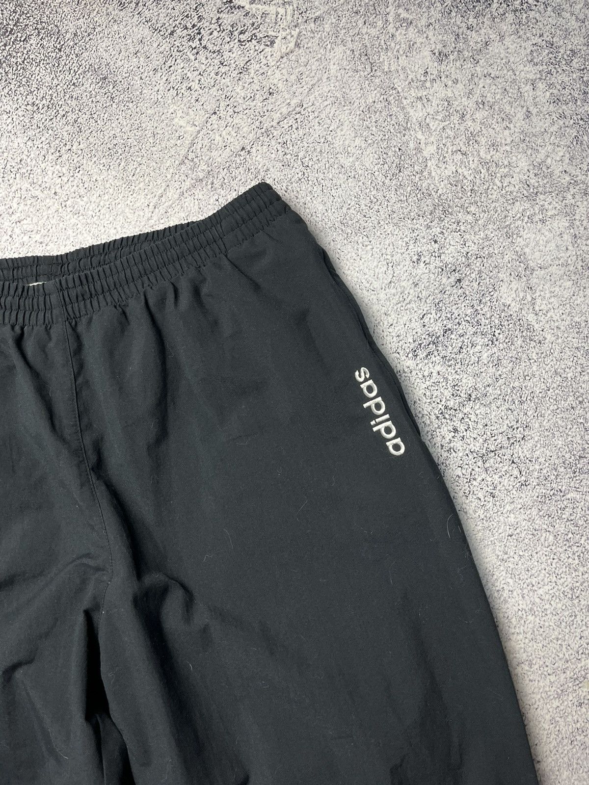 Adidas Vintage Adidas Track Pants Grape Black Nylon White Logo 90s Size US 34 / EU 50 - 4 Thumbnail
