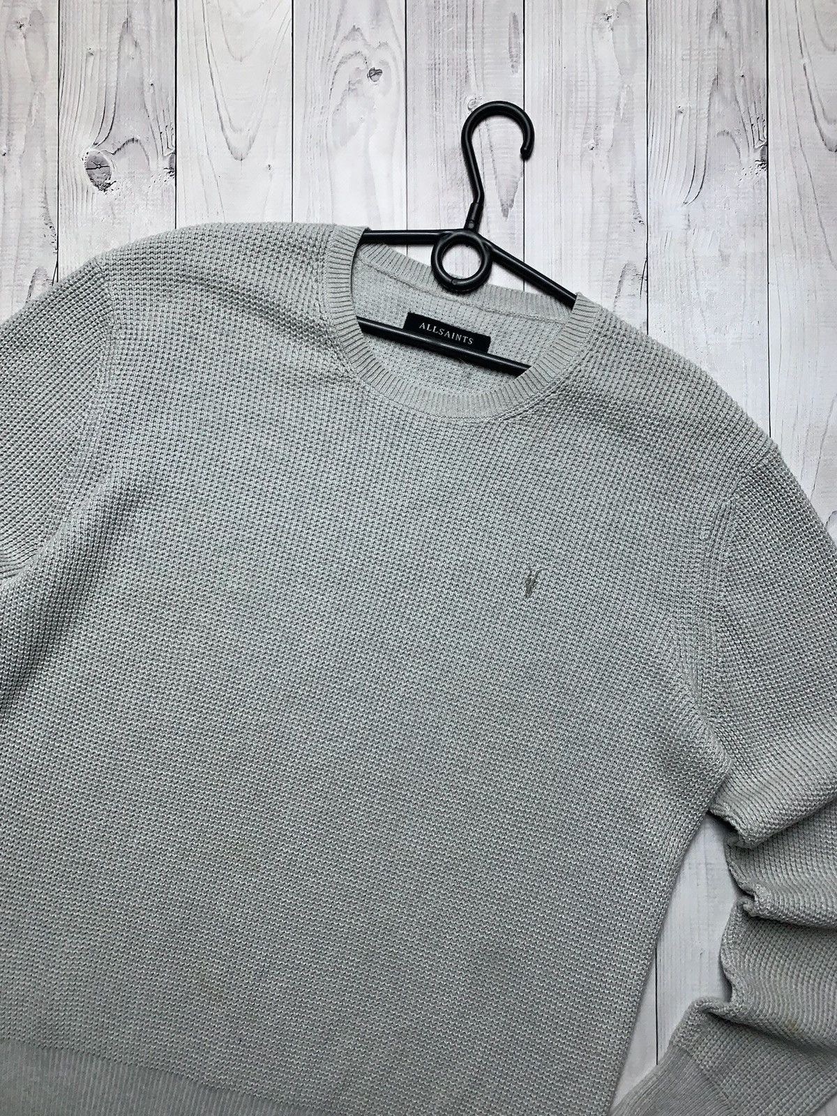 Allsaints × Vintage Allsaints sweater size L logo grey Size US L / EU 52-54 / 3 - 2 Thumbnail