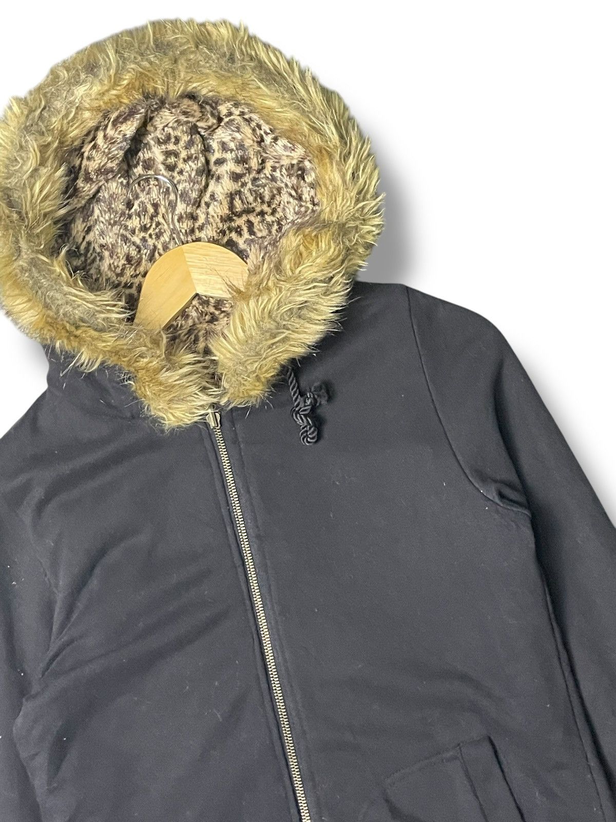 If Six Was Nine One Way Reversible Leopard Hooded Jacket (69) Size US M / EU 48-50 / 2 - 2 Thumbnail