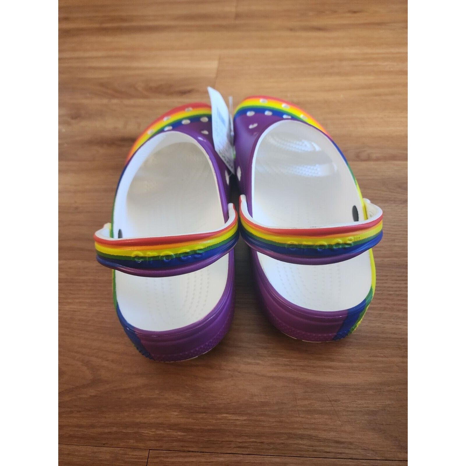 Crocs Crocs Classic Rainbow Dye Clog M10/W12 Pride Size US 10 / EU 43 - 4 Thumbnail