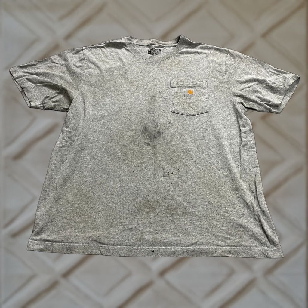 Carhartt VINTAGE Carhartt K87 Loose Fit T-Shirt Men Large Gray Crew Neck Cotton Casual Pocket Tee Size US L / EU 52-54 / 3 - 1 Thumbnail