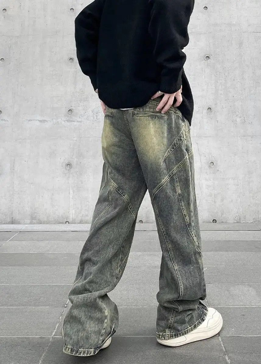 Japanese Brand Y2K Vintage Distressed Flared Baggy Jeans Size US 32 / EU 48 - 4 Thumbnail