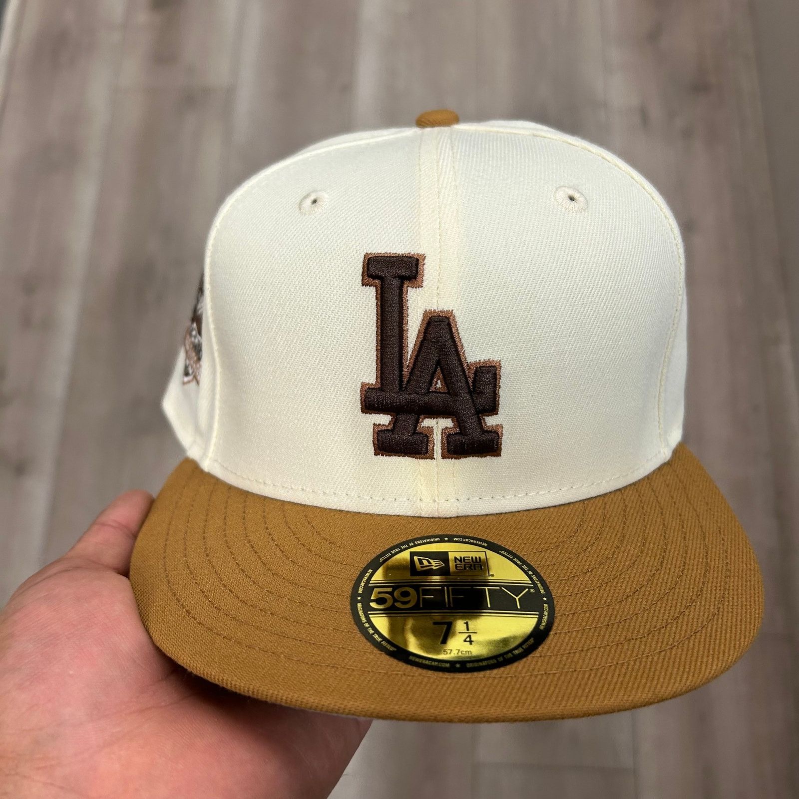 New Era New Era Los Angeles Dodgers fitted hat Cap White Size 7 1/4 Size ONE SIZE - 2 Thumbnail