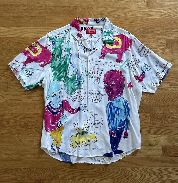 Supreme Supreme x Daniel Johnston Rayon Shirt | Grailed