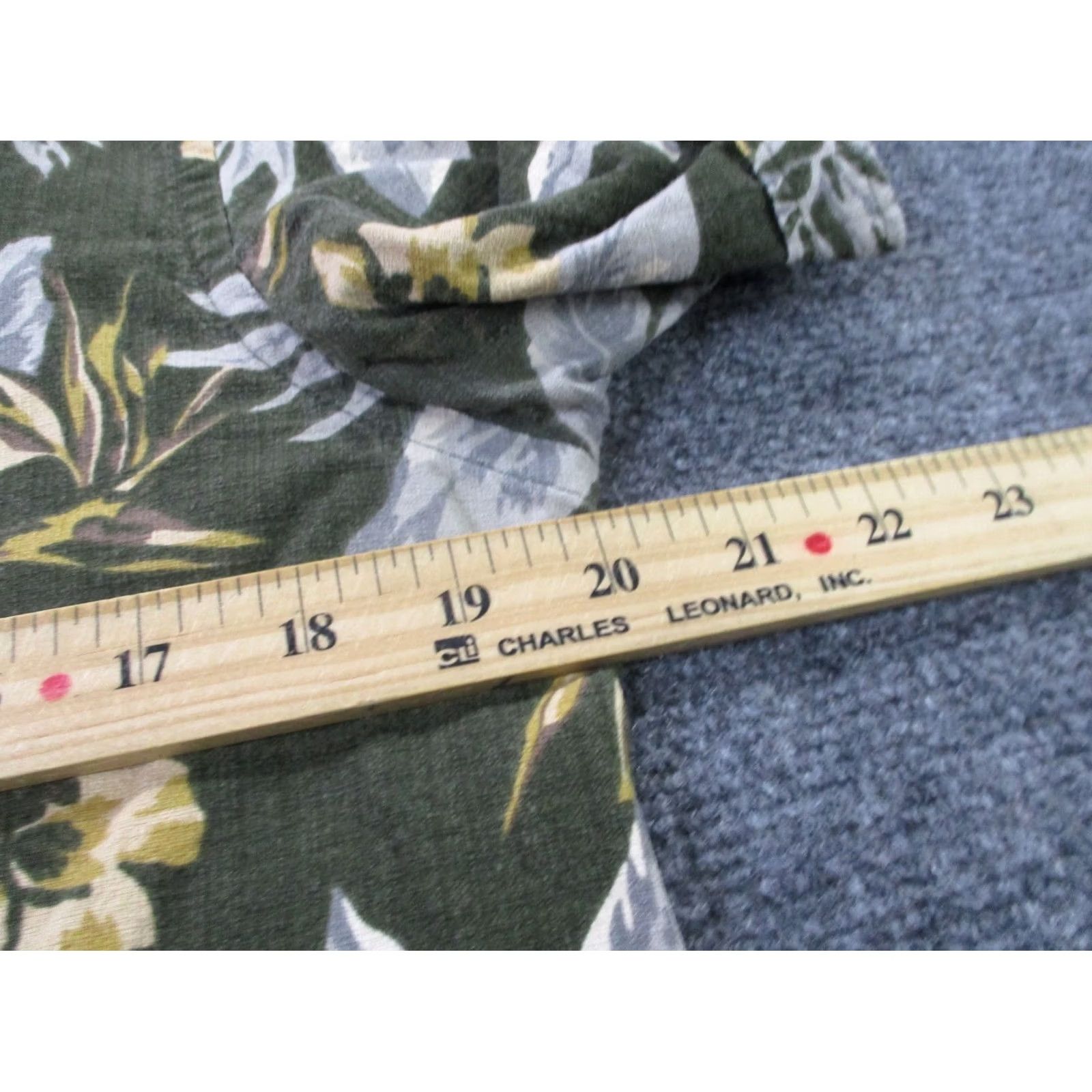 Allsaints AllSaints Shirt Mens M Green Black Floral Heavy Classic Business Preppy Hawaiian Shirt Size US L / EU 52-54 / 3 - 5 Thumbnail