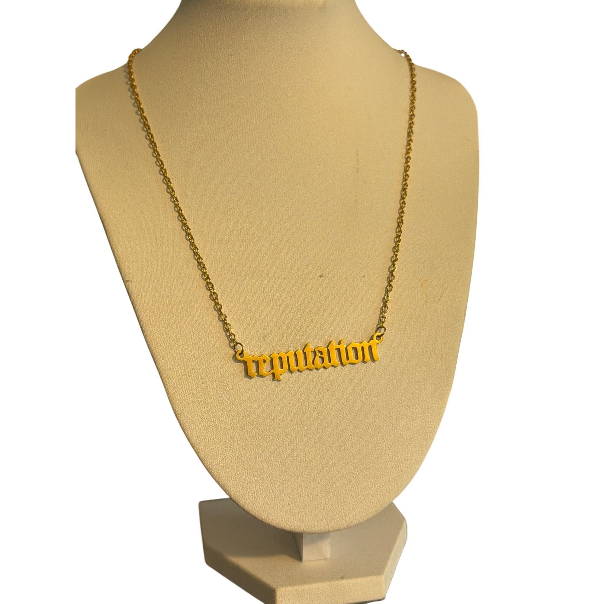 Other Gold Tone Reputation Taylor Script Script Pendant Necklace A Size ONE SIZE - 1 Thumbnail