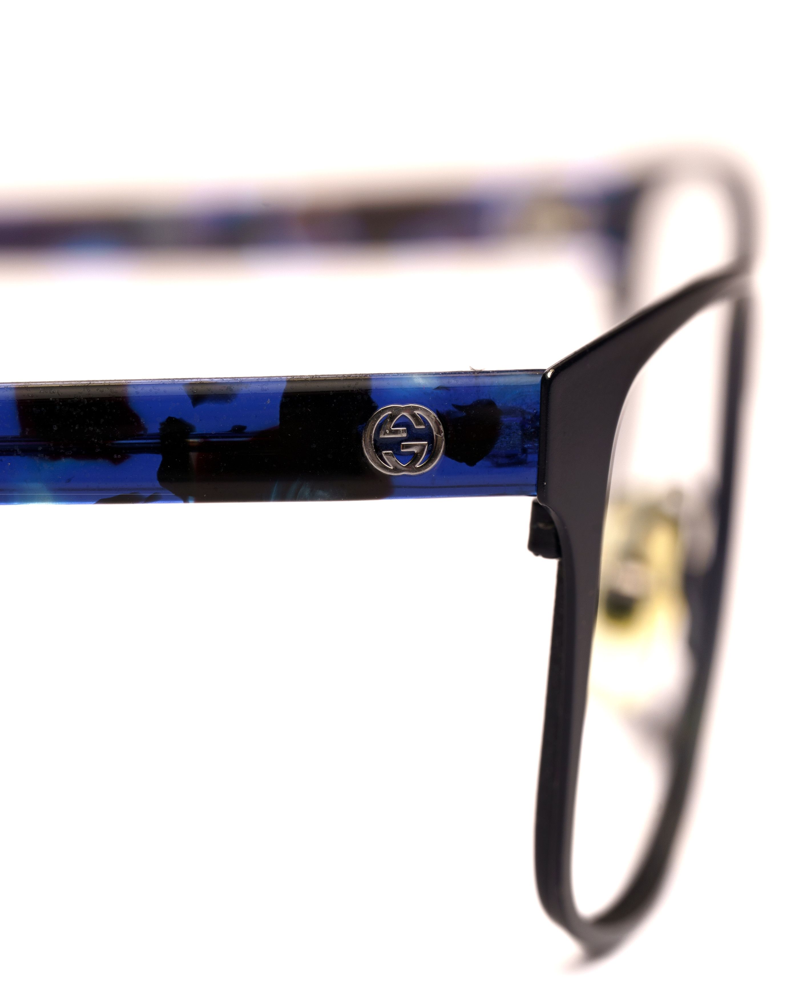 Gucci Gucci '00s Blue Classic Wayfarer Glasses Size ONE SIZE - 2 Thumbnail