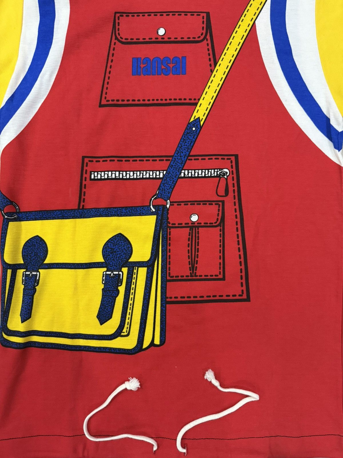 Japanese Brand Kansai Yamamoto 1980s Trompe L'oeil Errand Hoodie Size US M / EU 48-50 / 2 - 3 Thumbnail