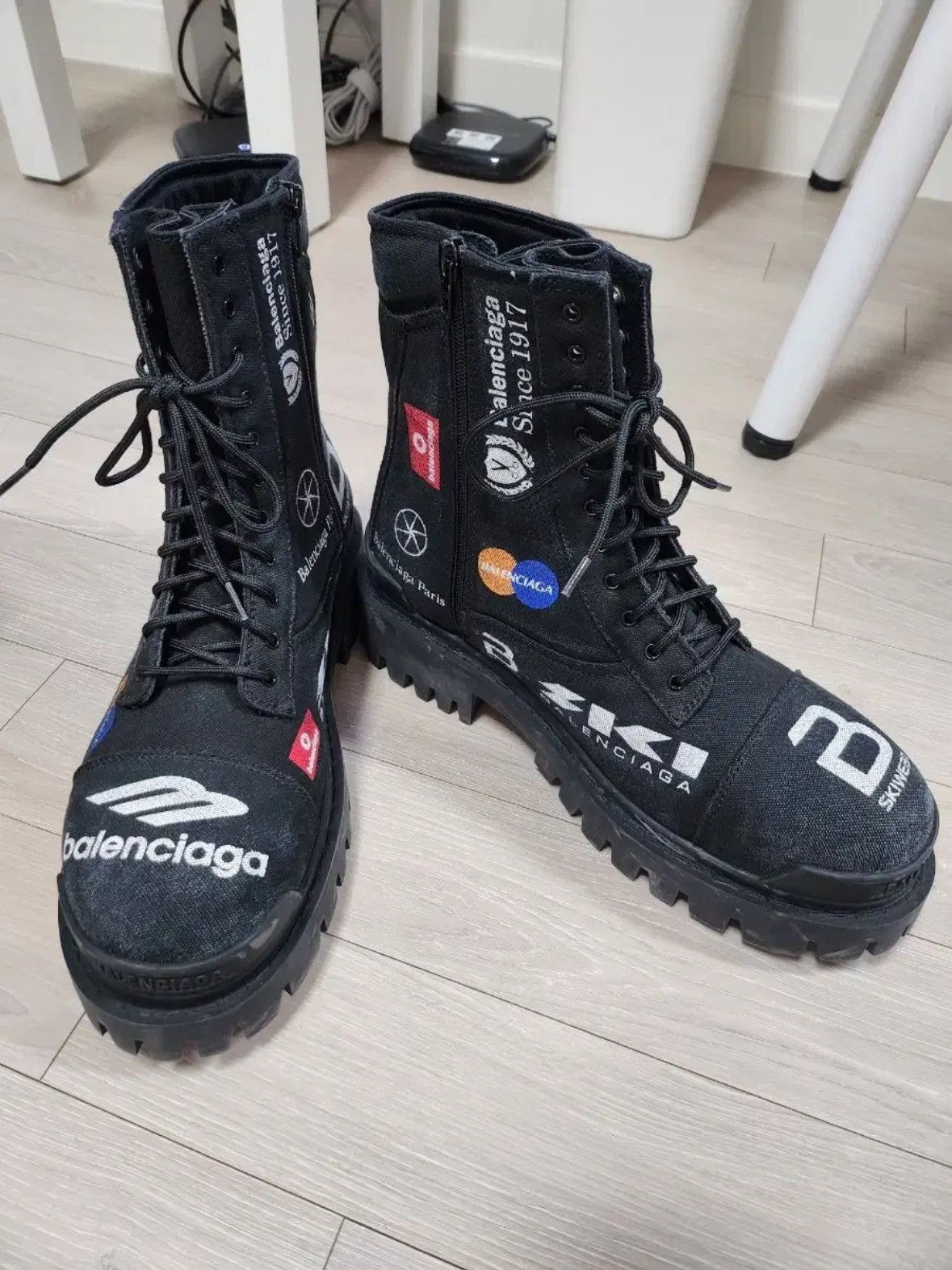Balenciaga *rare* Balenciaga Gamer? Top League? Combat Strike Boots Size US 10 / EU 43 - 1 Thumbnail