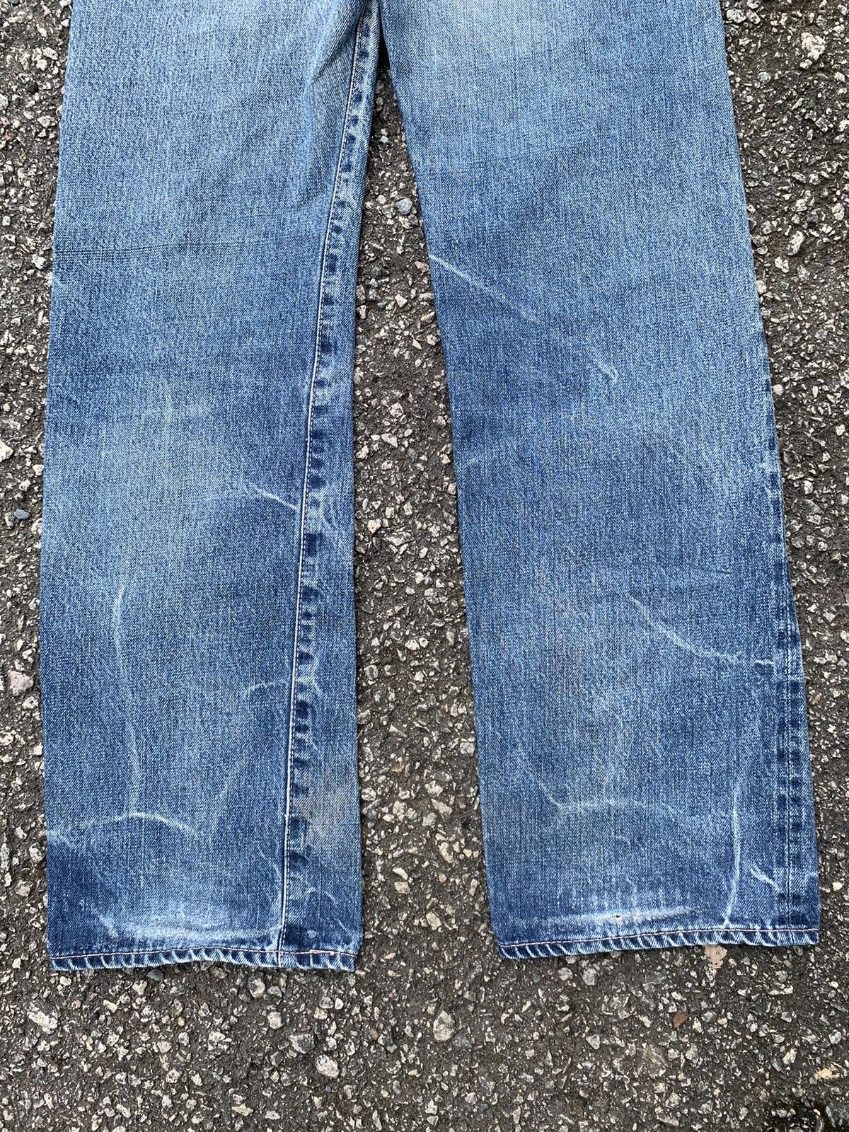 Jean × OMNIGOD × Vintage OMNIGOD JAPANESE BUTTON FLY SELVEDGE DISTRESSED DENIM🎌 Size US 28 / EU 44 - 11 Thumbnail