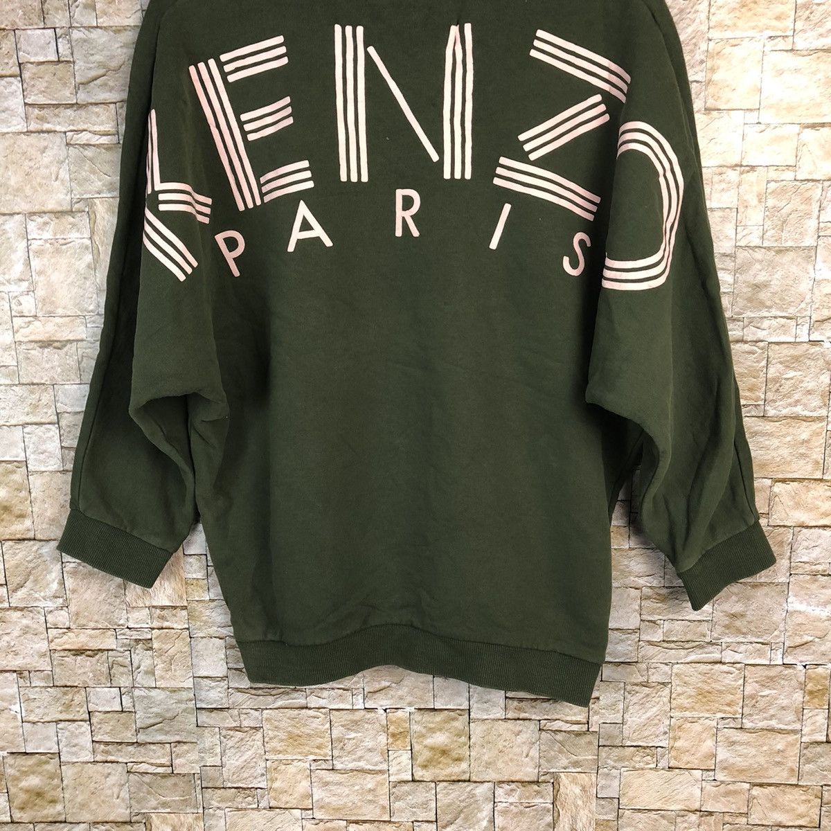 Japanese Brand Kenzo Paris Green Sweatshirt #A426 Size US S / EU 44-46 / 1 - 3 Thumbnail