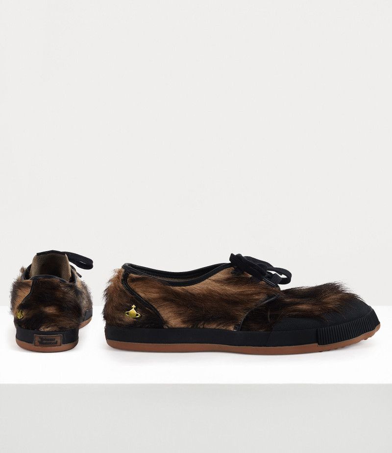 Vivienne Westwood o1srvl11e0326 Low Top Animal Gym Derby Shoes in Brown Size US 10 / EU 43 - 4 Thumbnail