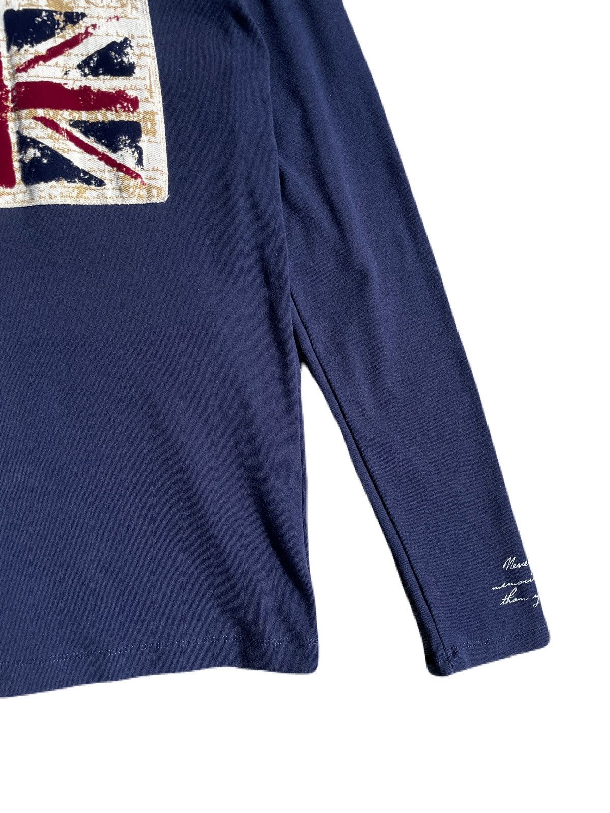 2000s Japanese archive Vkei Poem Patch Long Sleeve Tee Y2K