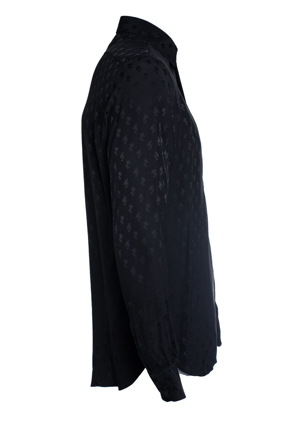 Saint Laurent Paris Saint Laurent, black shirt with leaf print Size US M / EU 48-50 / 2 - 4 Thumbnail