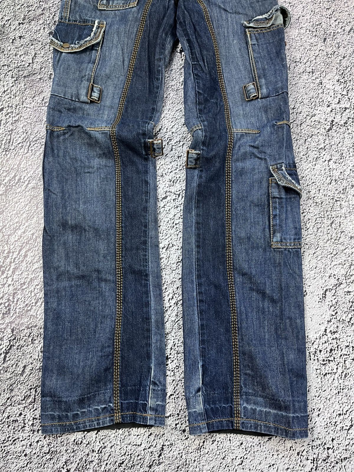 Vintage Vintage Y2K cargo pants patchwork opium 00s avantgarde Size 29" - 2 Thumbnail