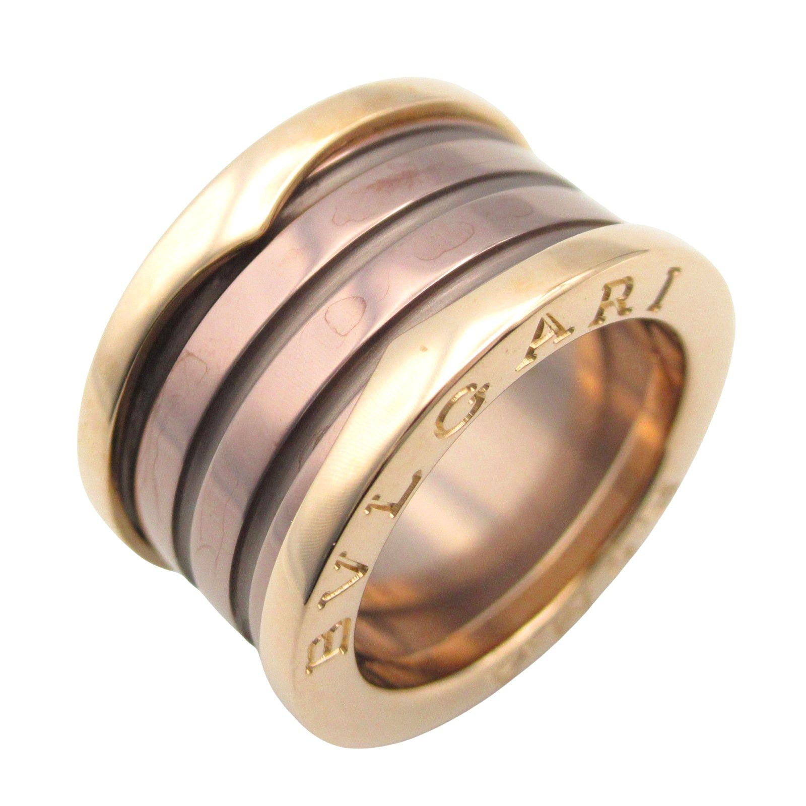 Bvlgari Bvlgari Ring Ceramic K18Pg (Pink Gold) Gold Brown Size ONE SIZE - 1 Thumbnail