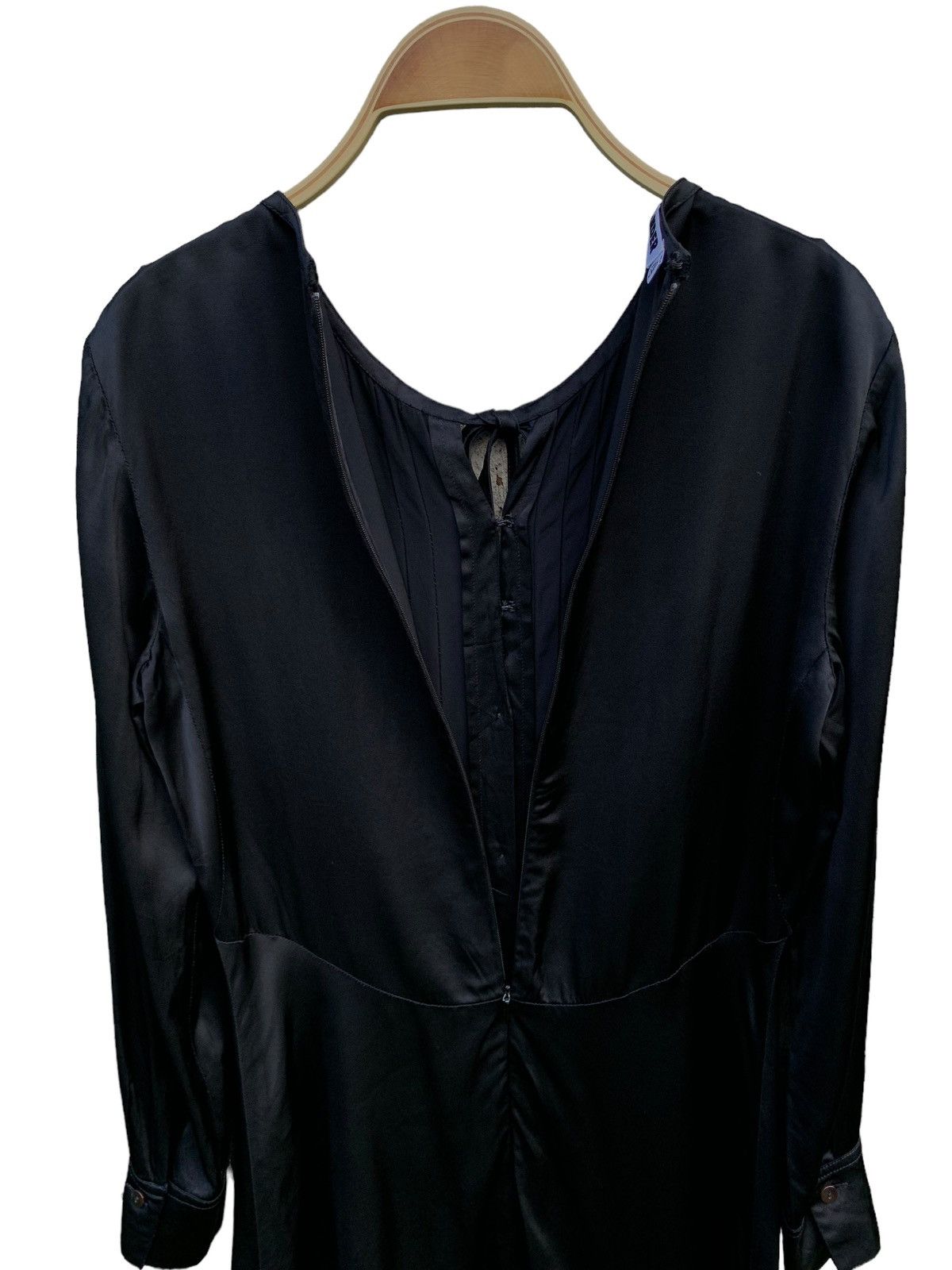 Jil Sander Jil Sander pleated detail viscose black dress Size XS / US 0-2 / IT 36-38 - 10 Thumbnail