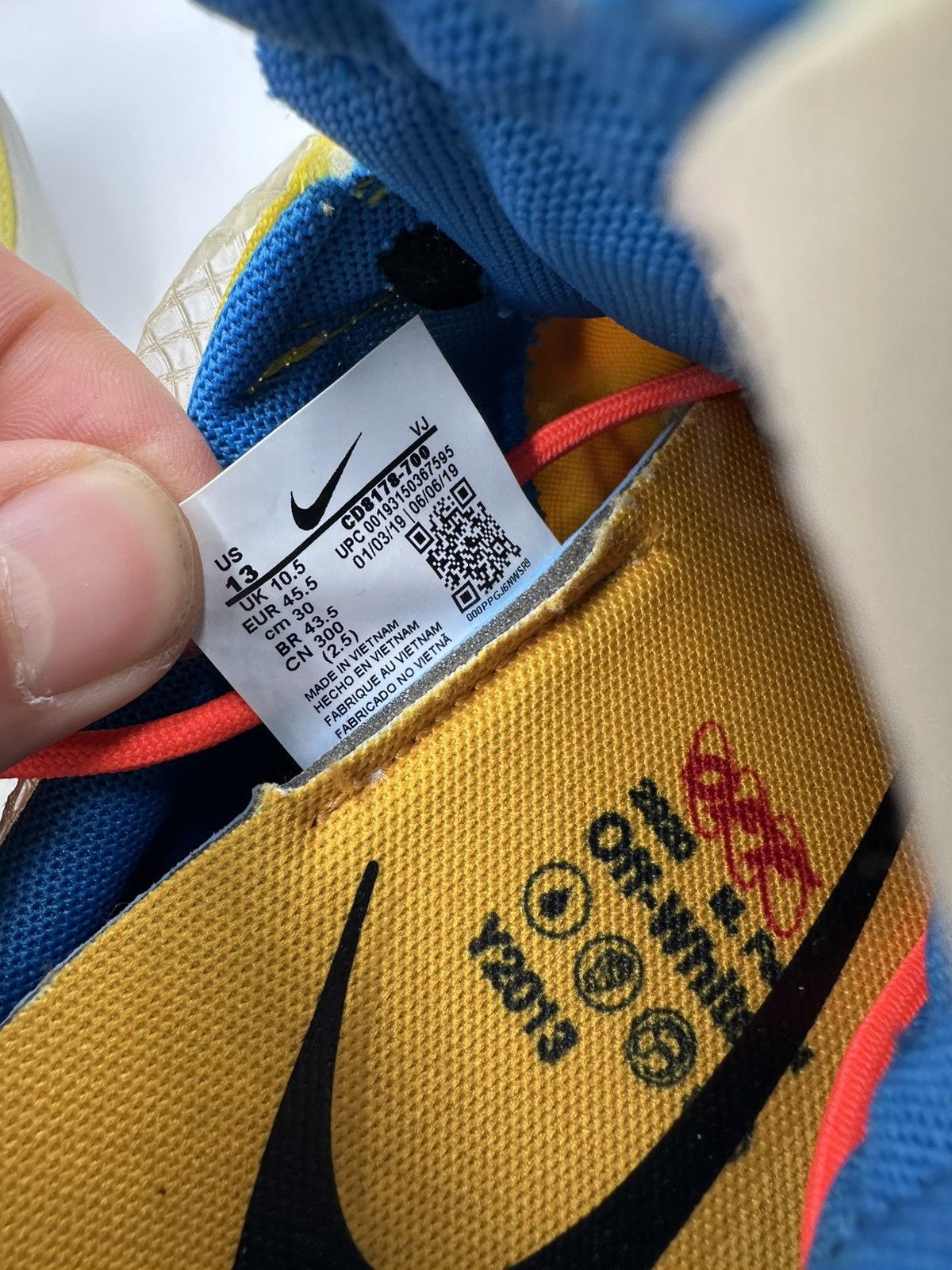Nike × Off-White Nike X OFF WHITE TRACK SNEAKERS Size US 13 / EU 46 - 10 Thumbnail