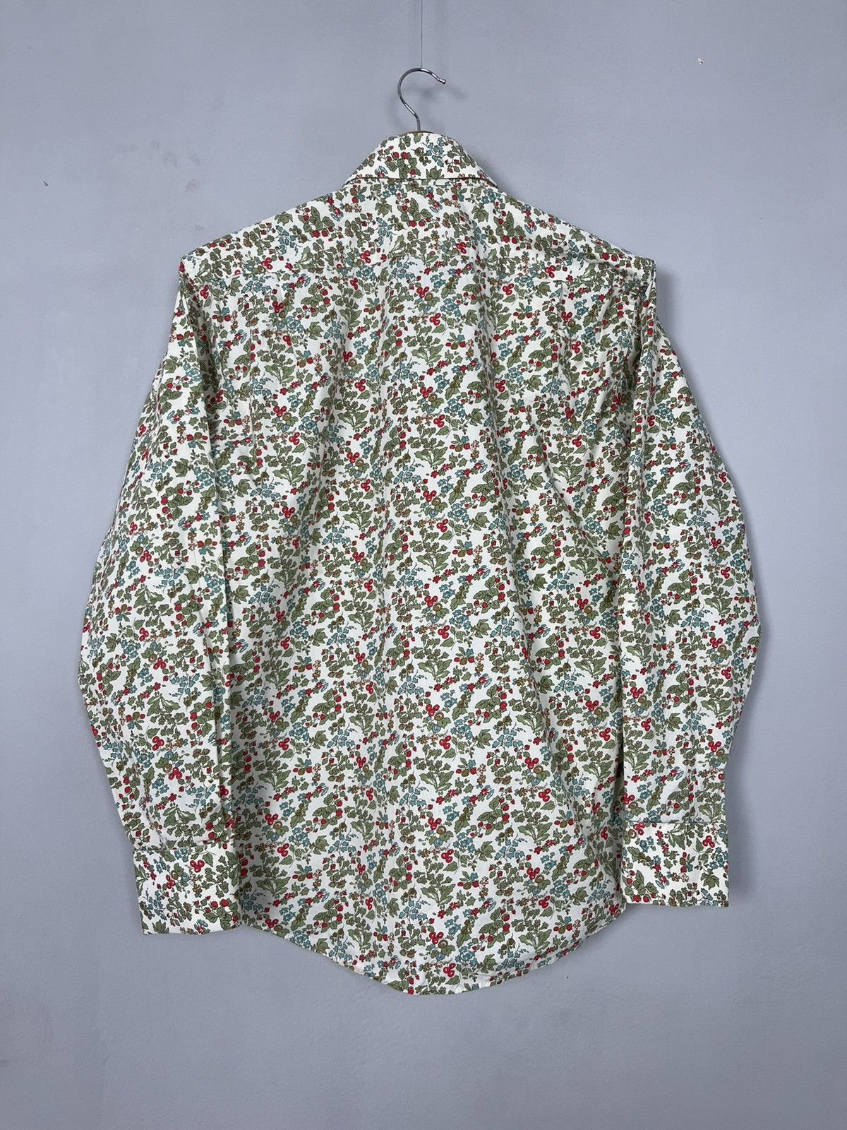 Paul Smith × Vintage Paul Smith London Vintage Floral Cotton Long Sleeve Shirt Size US L / EU 52-54 / 3 - 7 Thumbnail