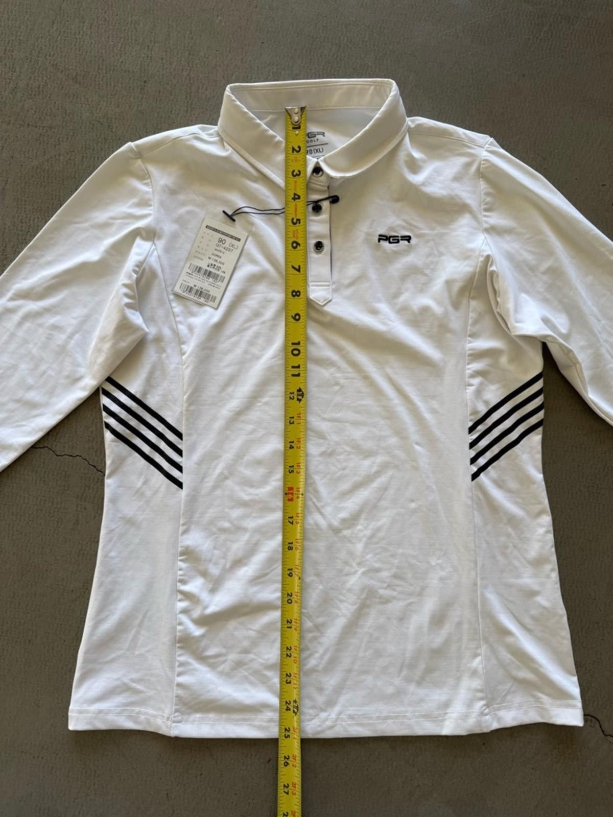 Other PGR Golf / Long Sleeve Collared Shirt GT-4237 / White XL Size XL / US 12-14 / IT 48-50 - 10 Thumbnail