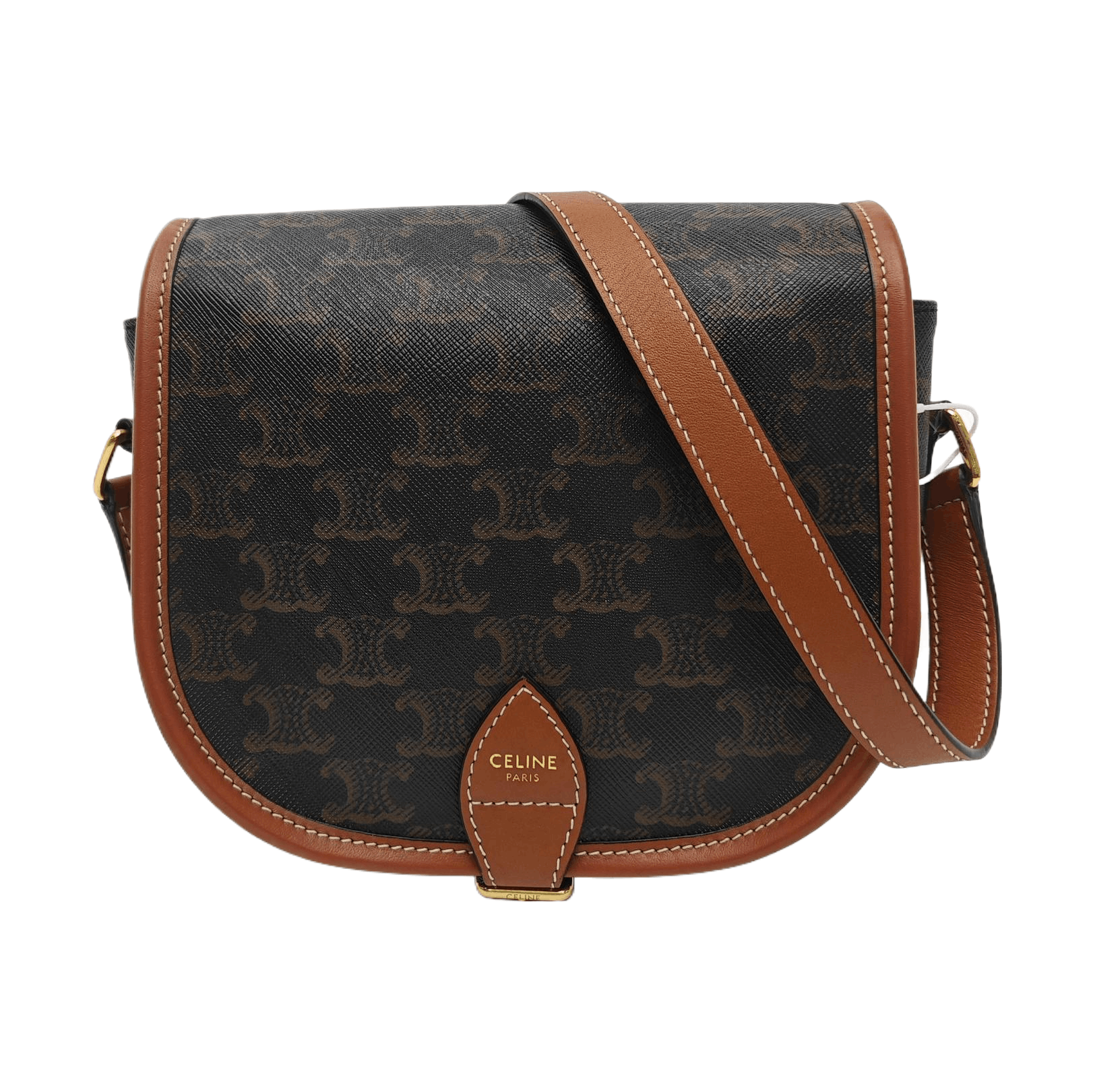 Celine Celine Folco Triomphe Canvas Saddle Bag Size ONE SIZE - 1 Thumbnail