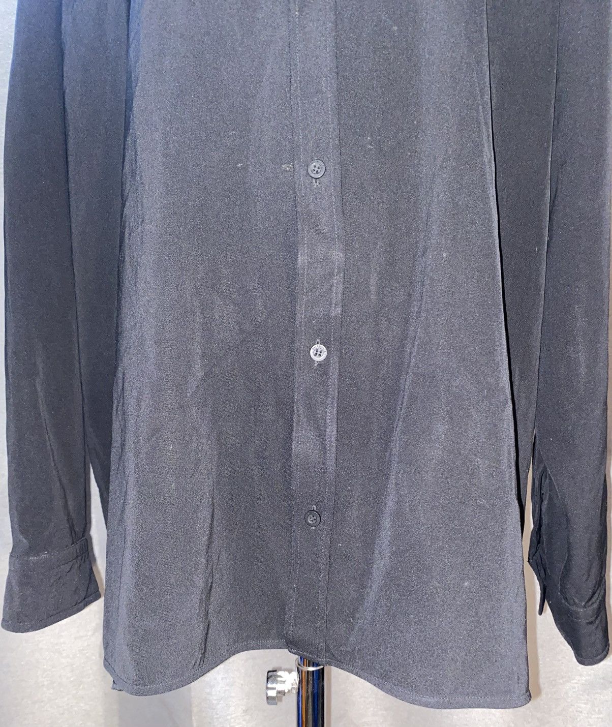 Balenciaga Balenciaga - Button Up Shirt - Black - Size 42 Size M / US 6-8 / IT 42-44 - 2 Thumbnail