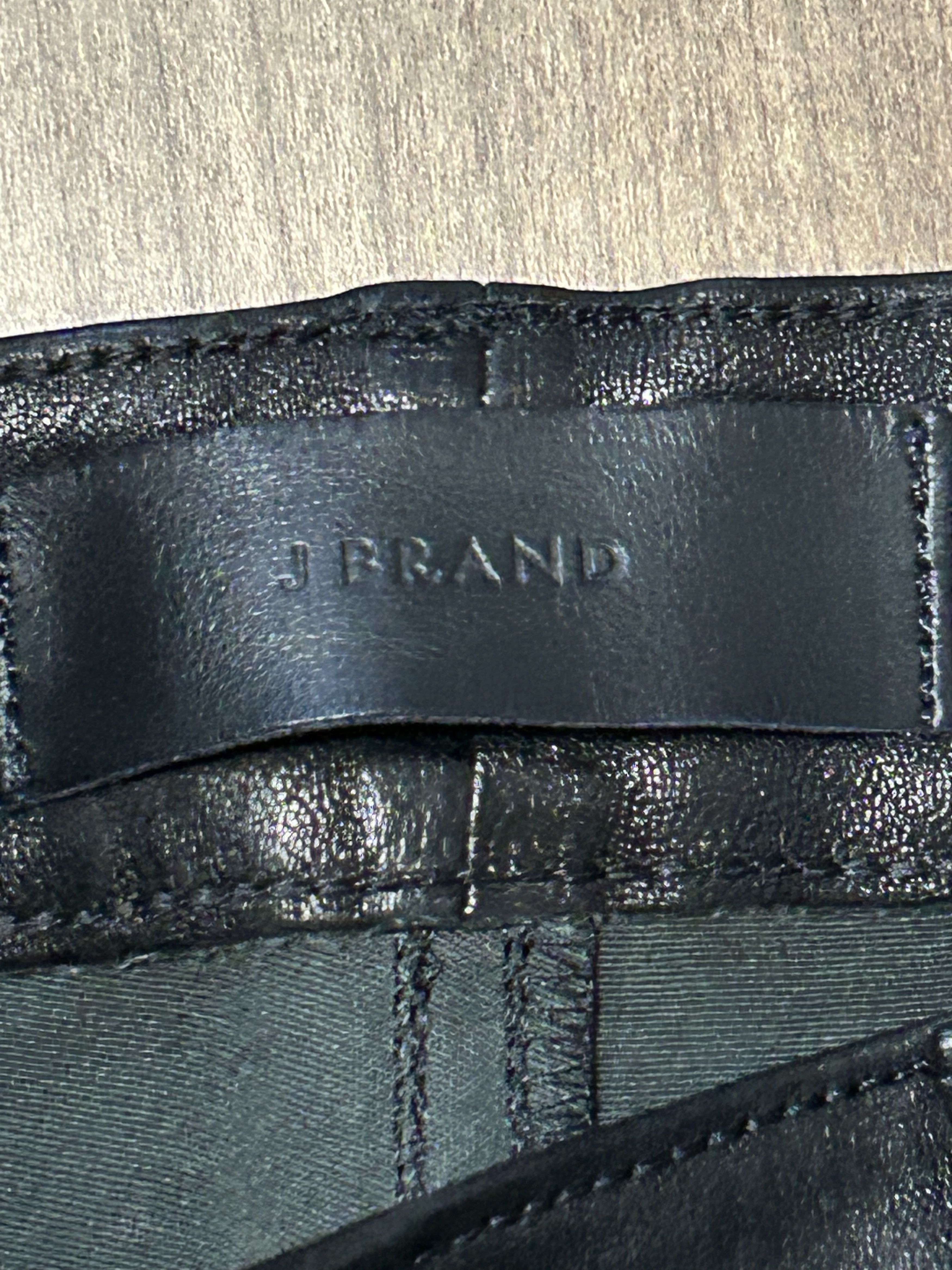 J Brand J Brand Super skinny Stretch Leather Pants - Black Size US 31 - 3 Thumbnail