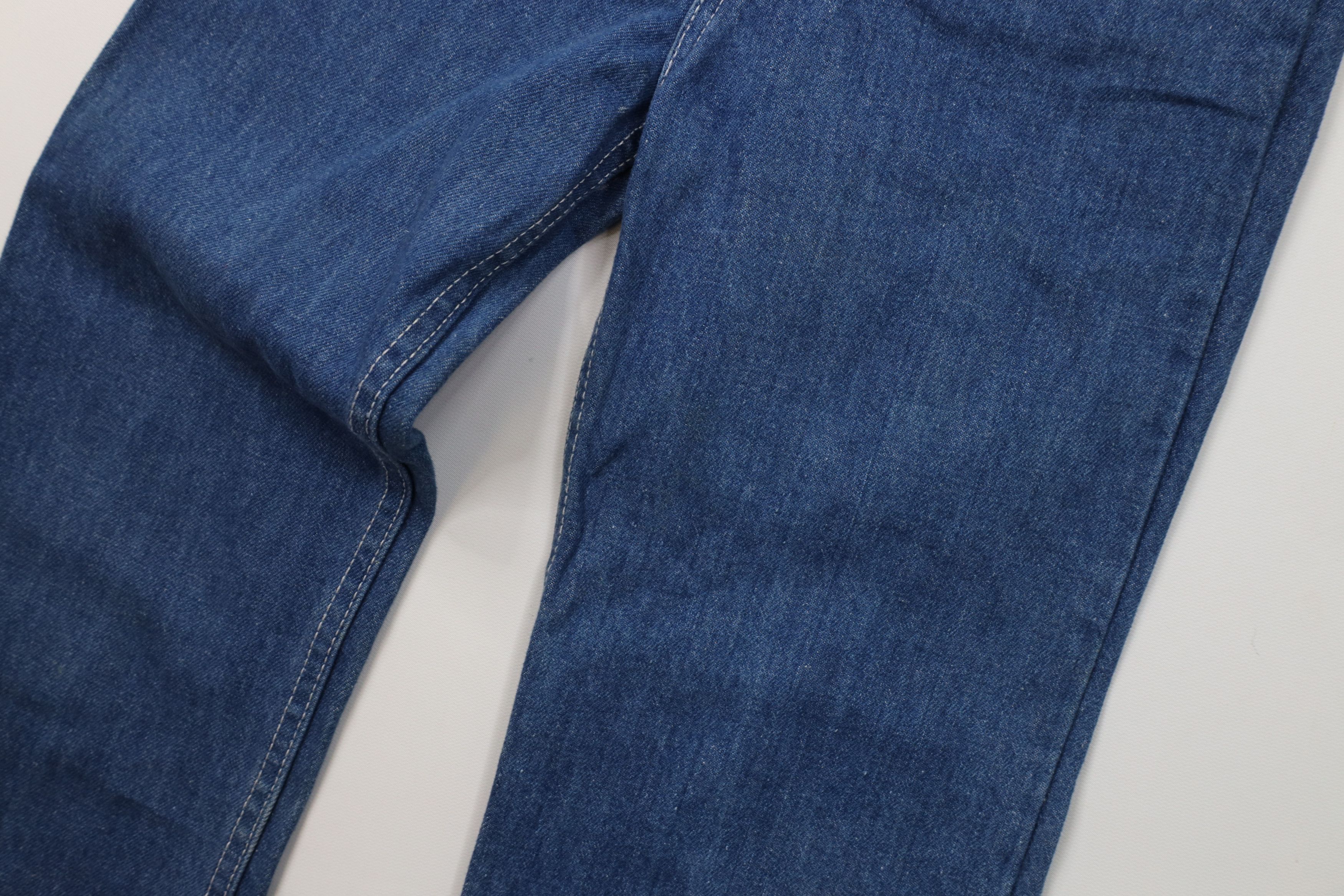 Vintage Vintage 70s Streetwear Flared Wide Leg Denim Jeans Blue Size 26" / US 2 / IT 38 - 8 Thumbnail