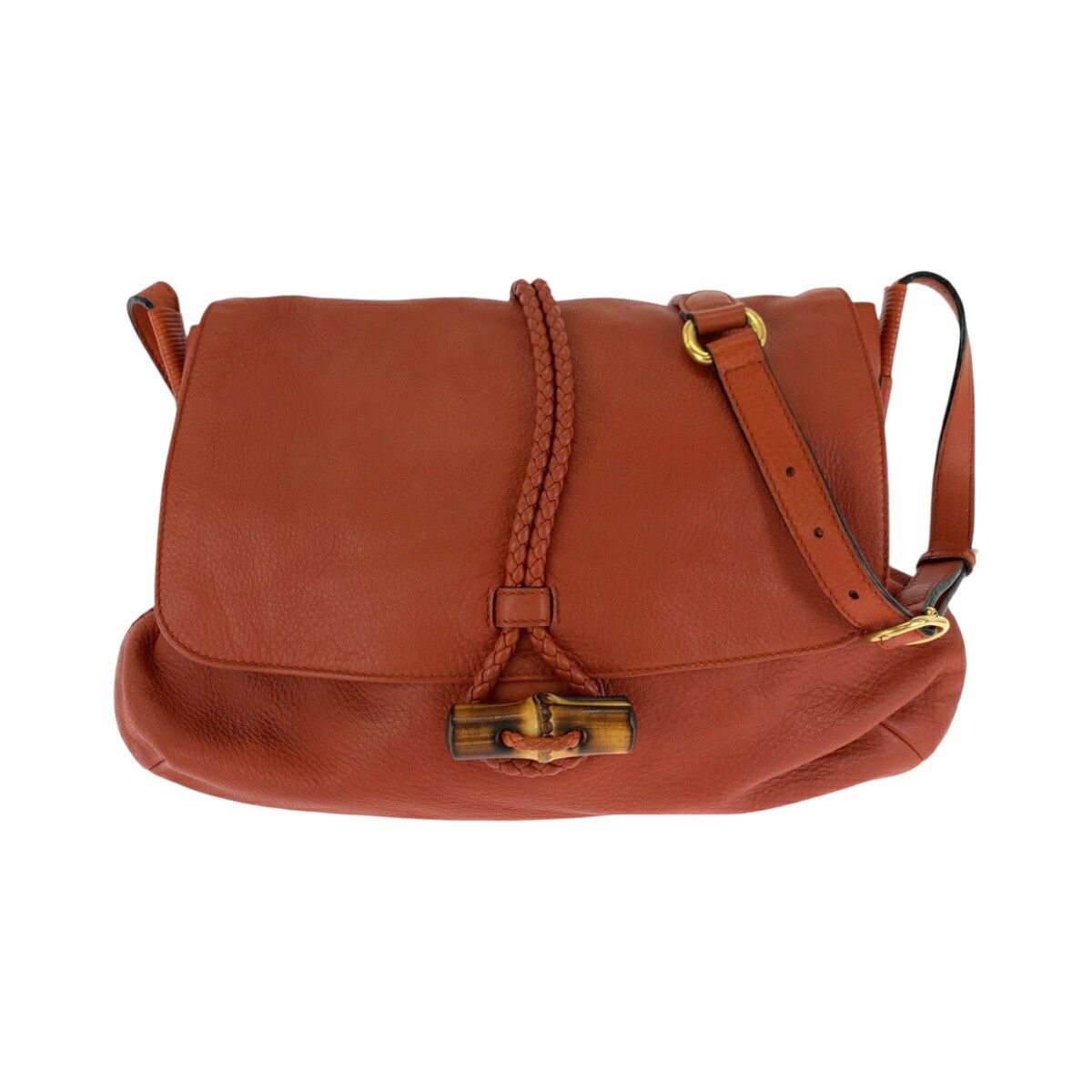 Gucci Gucci Gucci Bamboo Leather Shoulder Bag Leather Shoulder Bag 338985 DUTY FREE for USA Size ONE SIZE - 1 Thumbnail