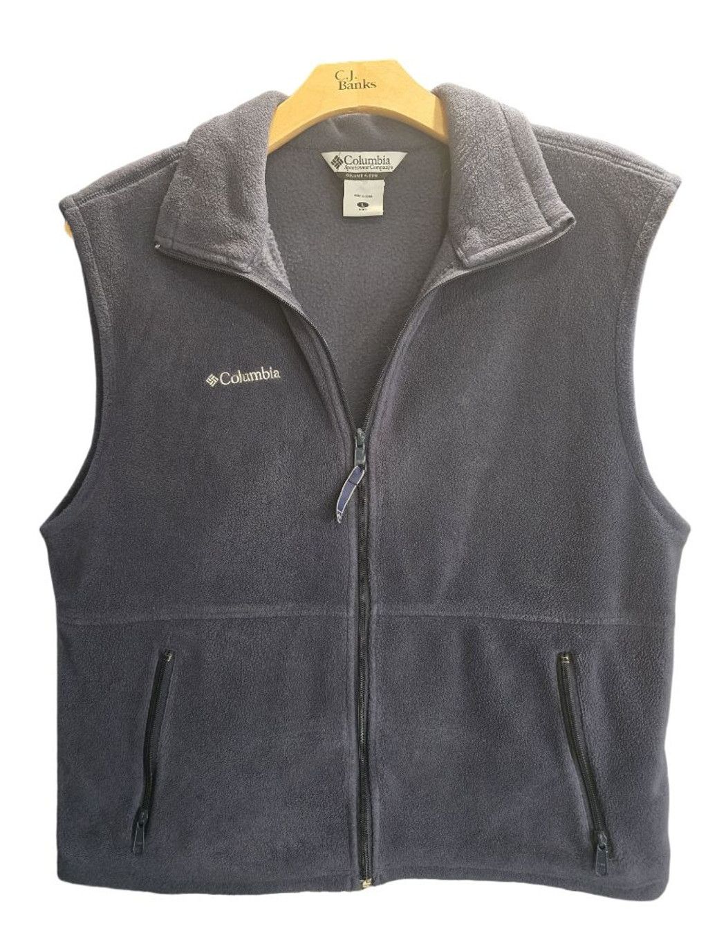 Columbia Men's Columbia L Gray Full Zip Fleece Vest Size US L / EU 52-54 / 3 - 1 Thumbnail