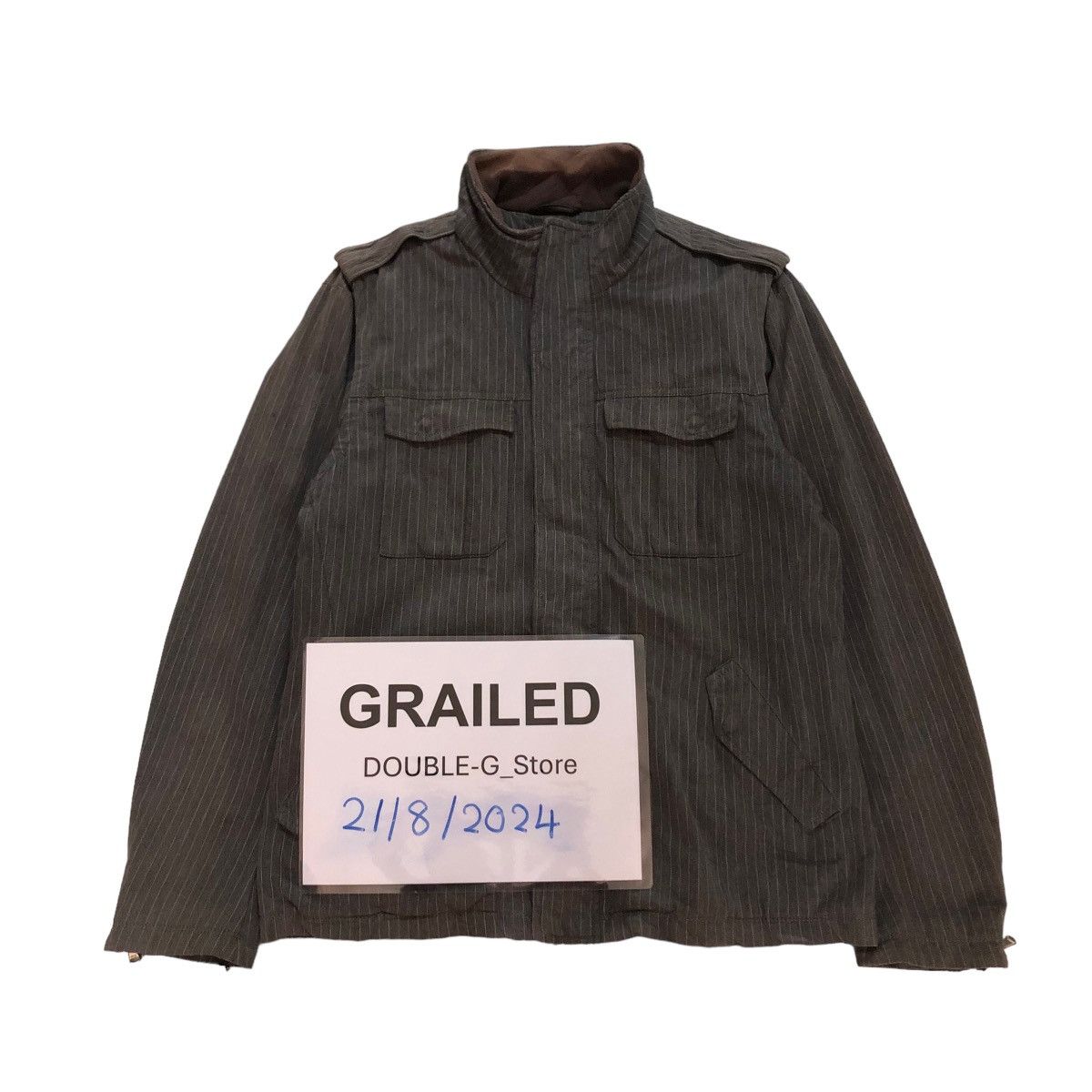 Japanese Brand VINTAGE HICKORY CHORE JACKET SHIPS JAPAN CARGO MULTI POCKET Size US L / EU 52-54 / 3 - 1 Thumbnail